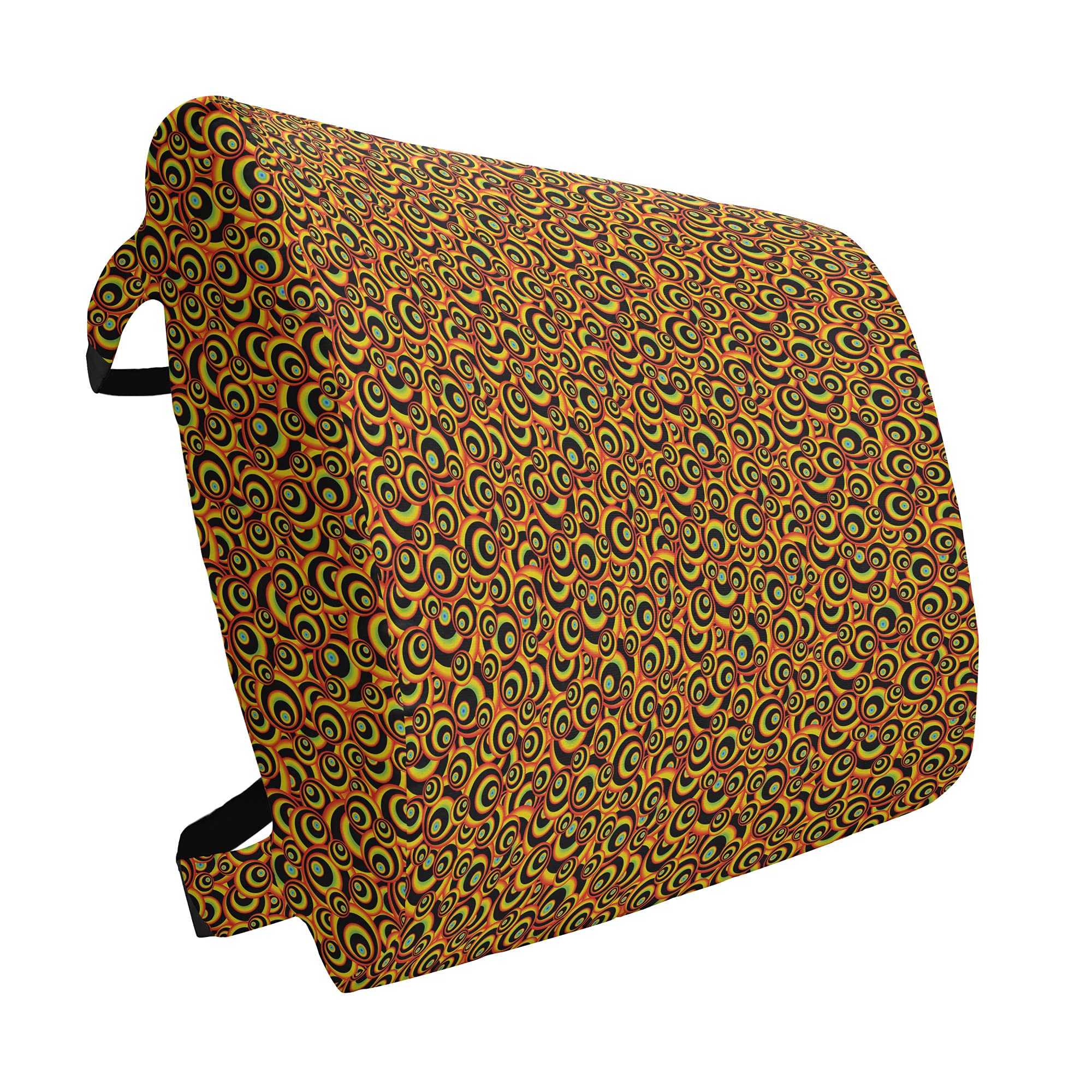 Ambesonne Abstract Lumbar Support Pillow - Spiral Round Colorful Geometric Design, High Density Foam for Office Chair & Car Seat (14