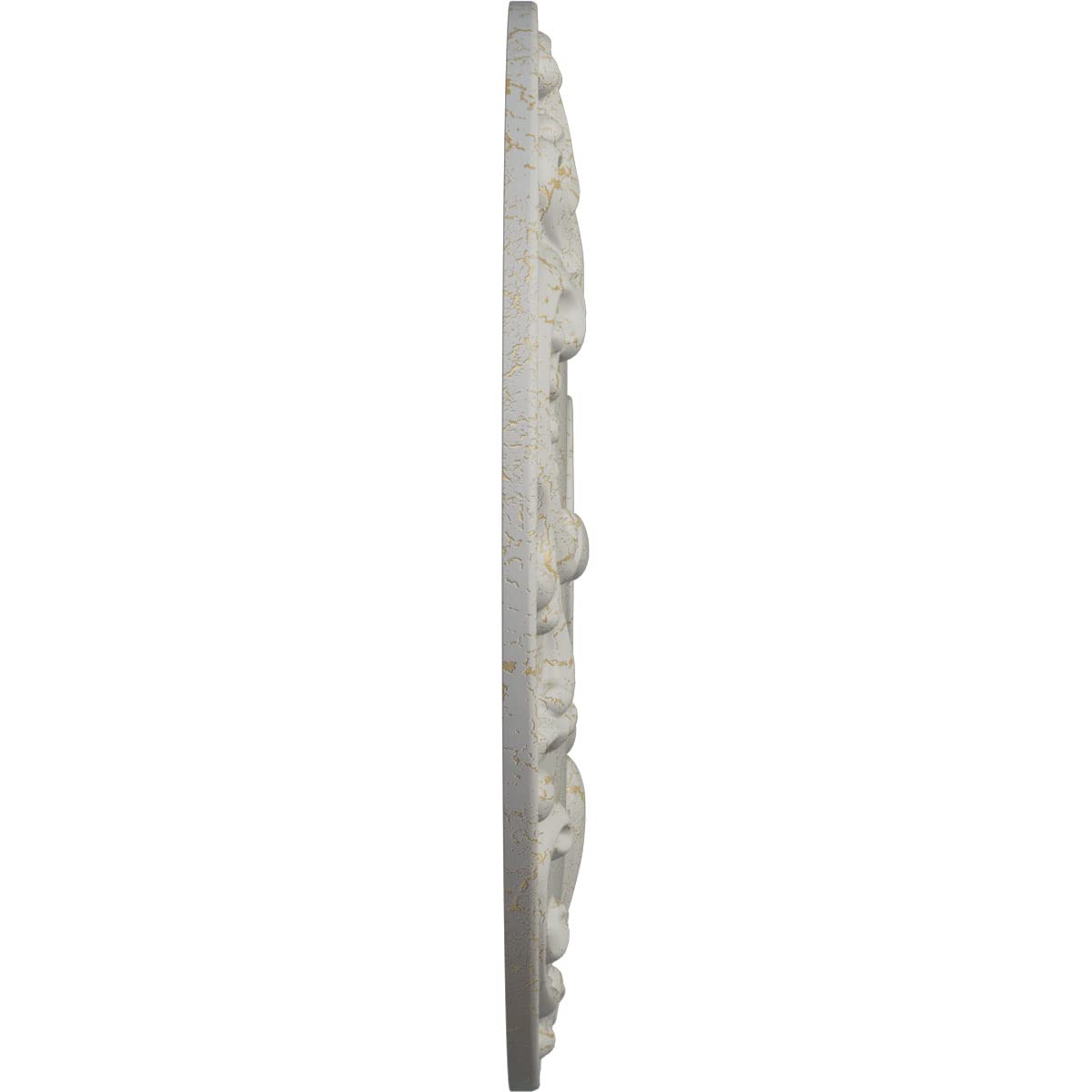 Ekena Millwork CM18KEPCC 18-Inch Kent Ceiling Medallion - Hand-Painted Pot of Cream Crackle Finish, 18
