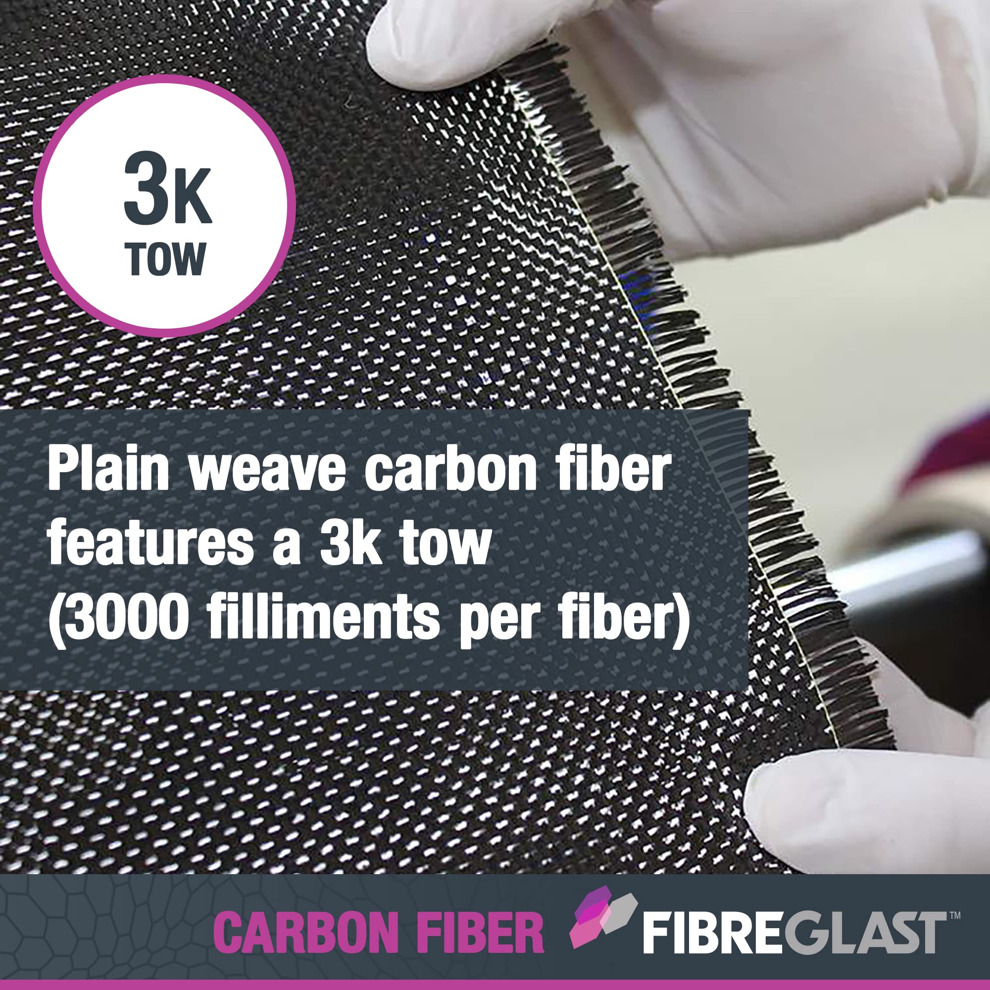 High Strength Carbon Fiber Cloth Mat - 6oz Lightweight Graphite Fabric for Auto, Aerospace & Marine Applications - Epoxy Resin Compatible Black Fabric (3 Yards) - Made in USA - Perfect for DIY Car Parts, Boat Repairs & RC Aircraft Construction