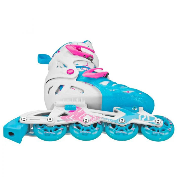 RDS Tracer Kids Adjustable Rollerblades - Lightweight Inline Skates for Boys & Girls with Size Adjustment - Perfect for Outdoor Play, Park Skating & Birthday Gifts