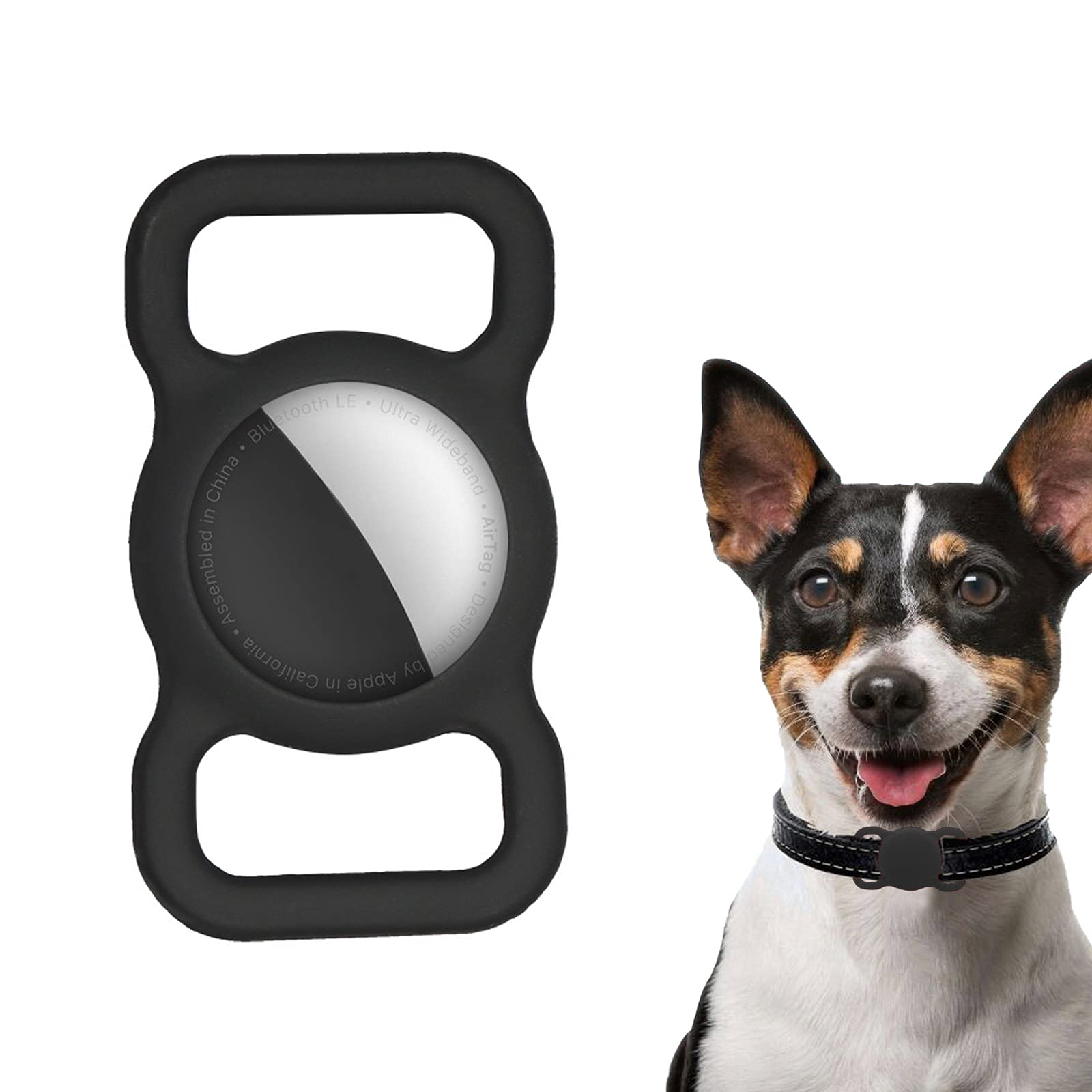 Waterproof Silicone AirTag Holder for Dog Collar - Compatible with Apple AirTag GPS Tracker, Soft Protective Cover for Pets (Dogs & Cats), Kids & Elderly Bags - Perfect for Outdoor Adventures, Travel & Daily Tracking