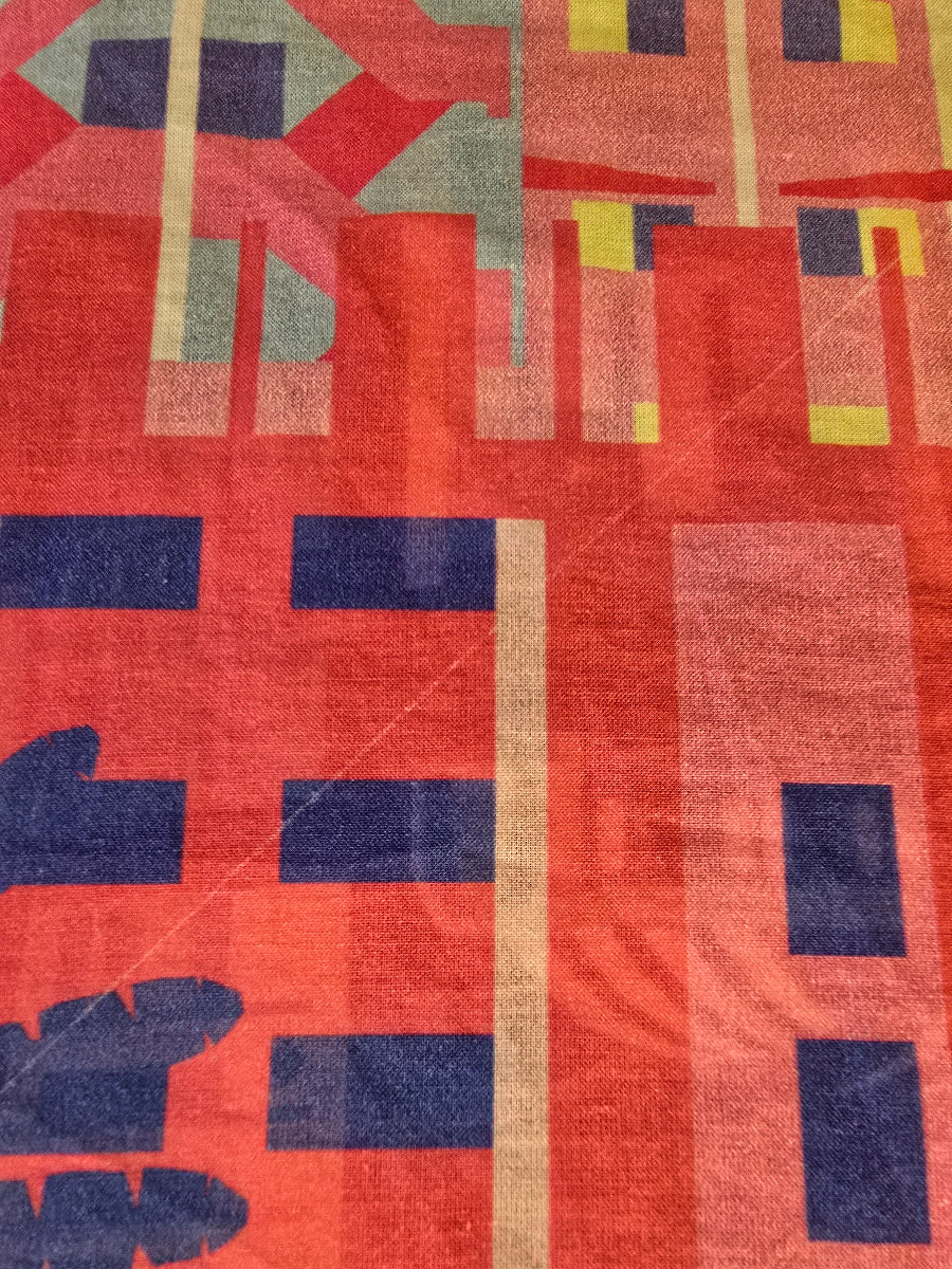 SC Singapore in Technicolour Cotton Scarf - Lightweight Fashion Accessory for Women, Travel & Gift Giving