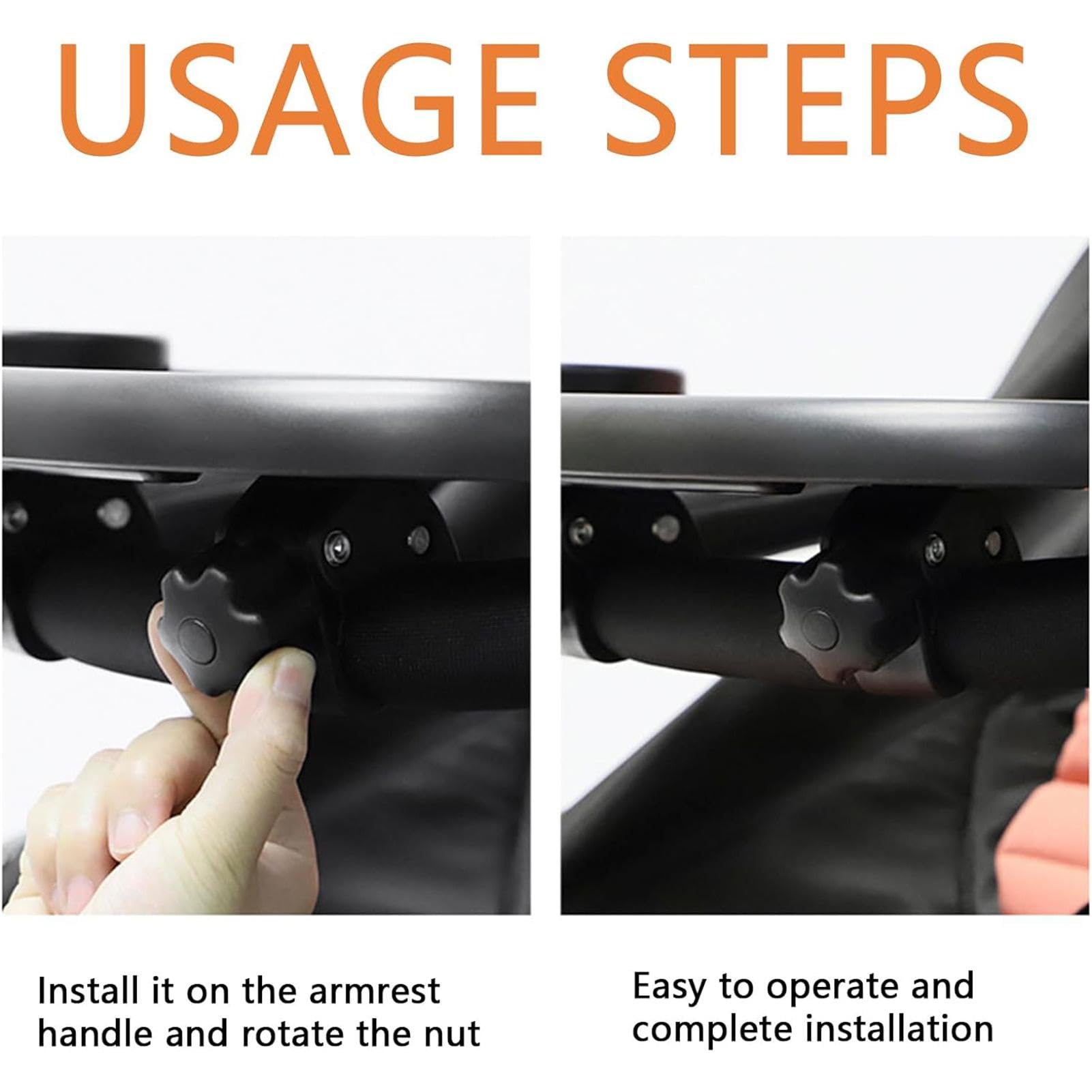 **Upgraded Adjustable Stroller Snack Tray with Phone Holder – Secure & Convenient Snack Organizer for Babies & Toddlers – Perfect for On-the-Go Feeding & Entertainment**