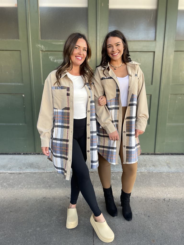 PREORDER: Durham Plaid Jacket for Men & Women - Classic Tartan Design in 2 Colors (Black/Red) | Perfect for Fall Fashion, Outdoor Activities & Office Wear