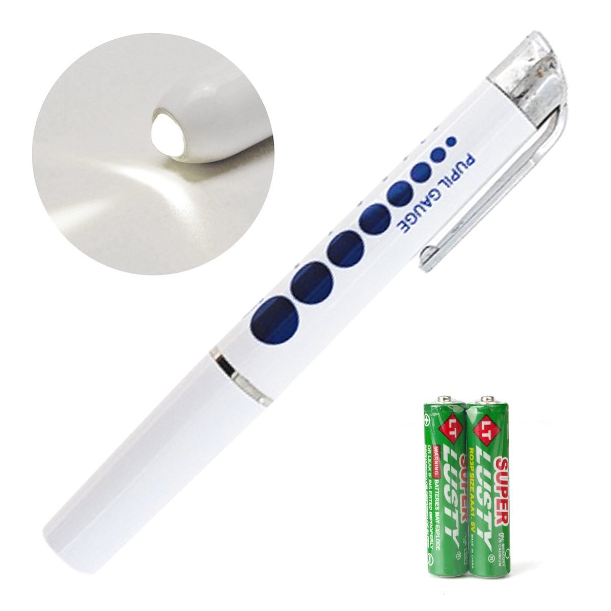 SURGICAL ONLINE First Responder 2PC Reusable Penlights & Tactical Black Taylor Hammer - Essential Medical Tools for Nurses, EMT, Medics, Military, Police, Firefighters - Includes 4 AAA Batteries - Perfect for Emergency Kits, Trauma Bags & First Aid Supplies
