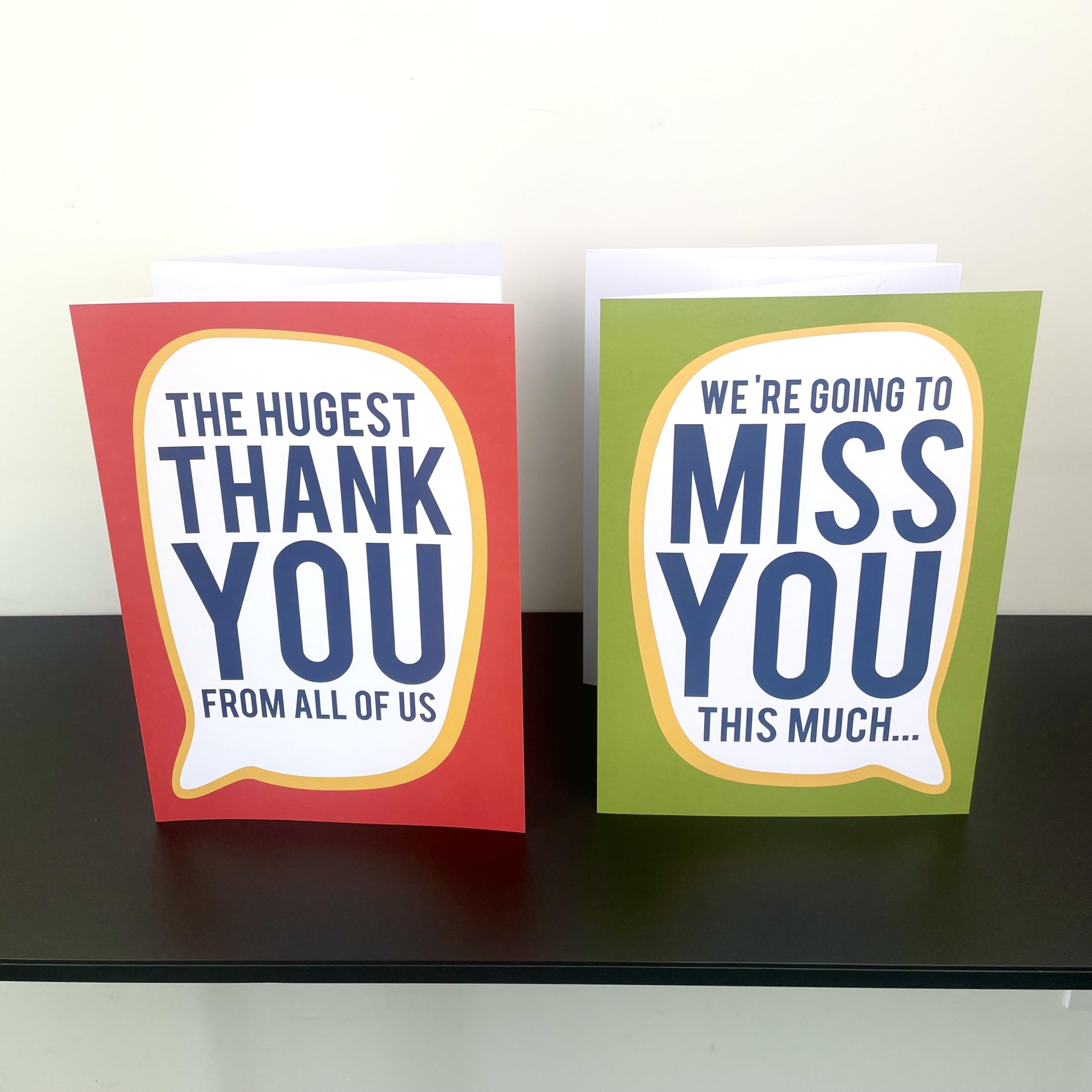 WRAPT 'We're Going To Miss You' Fold Out A4 Card - Farewell Card for Colleagues, Teachers, Retirement or New Job | 7 Blank A4 Sides | Large Greeting Card with Envelope | Perfect for Office Goodbyes, Teacher Appreciation & Career Transitions