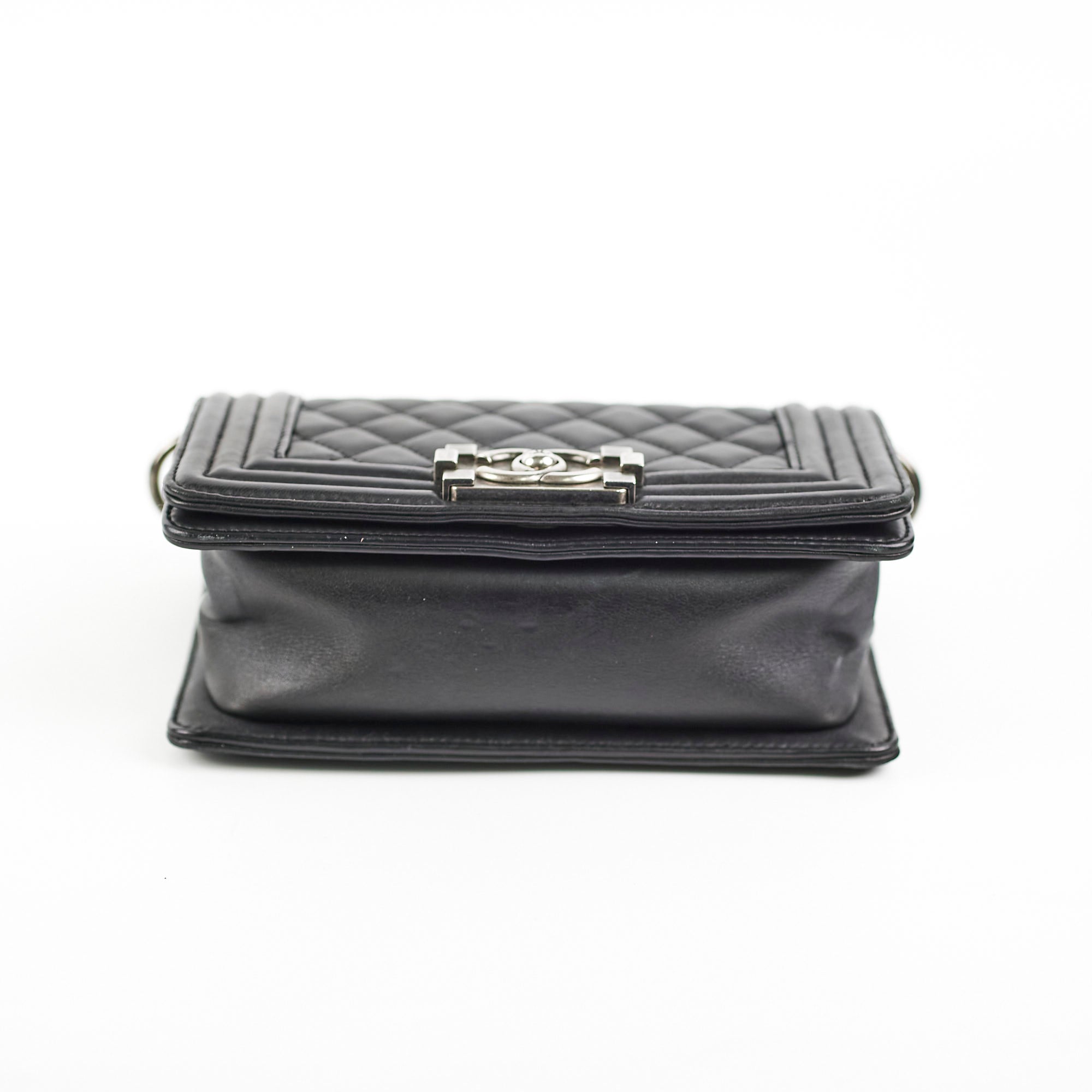 Chanel Small Boy Bag Black Lambskin Leather 19 Series - Luxury Designer Handbag for Women, Perfect for Parties & Evening Events