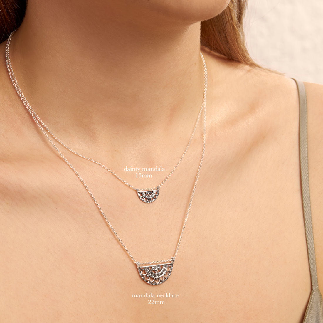 Dainty Mandala Necklace for Women - Elegant Boho Pendant Jewelry - Perfect for Yoga, Meditation & Spiritual Gifts