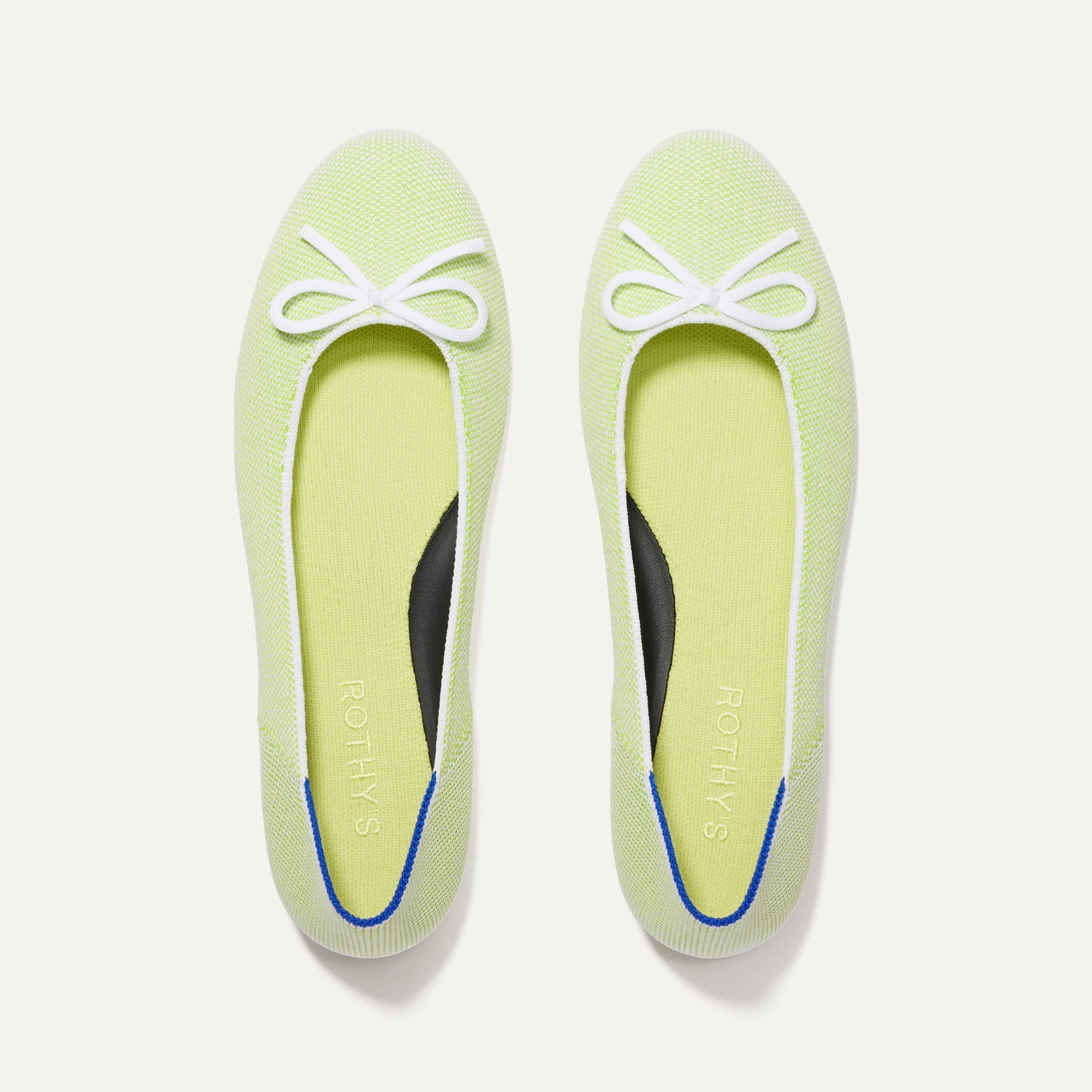 Comfortable Women's Ballet Flats in Chartreuse Green | Breathable & Lightweight for Work, Travel & Casual Wear