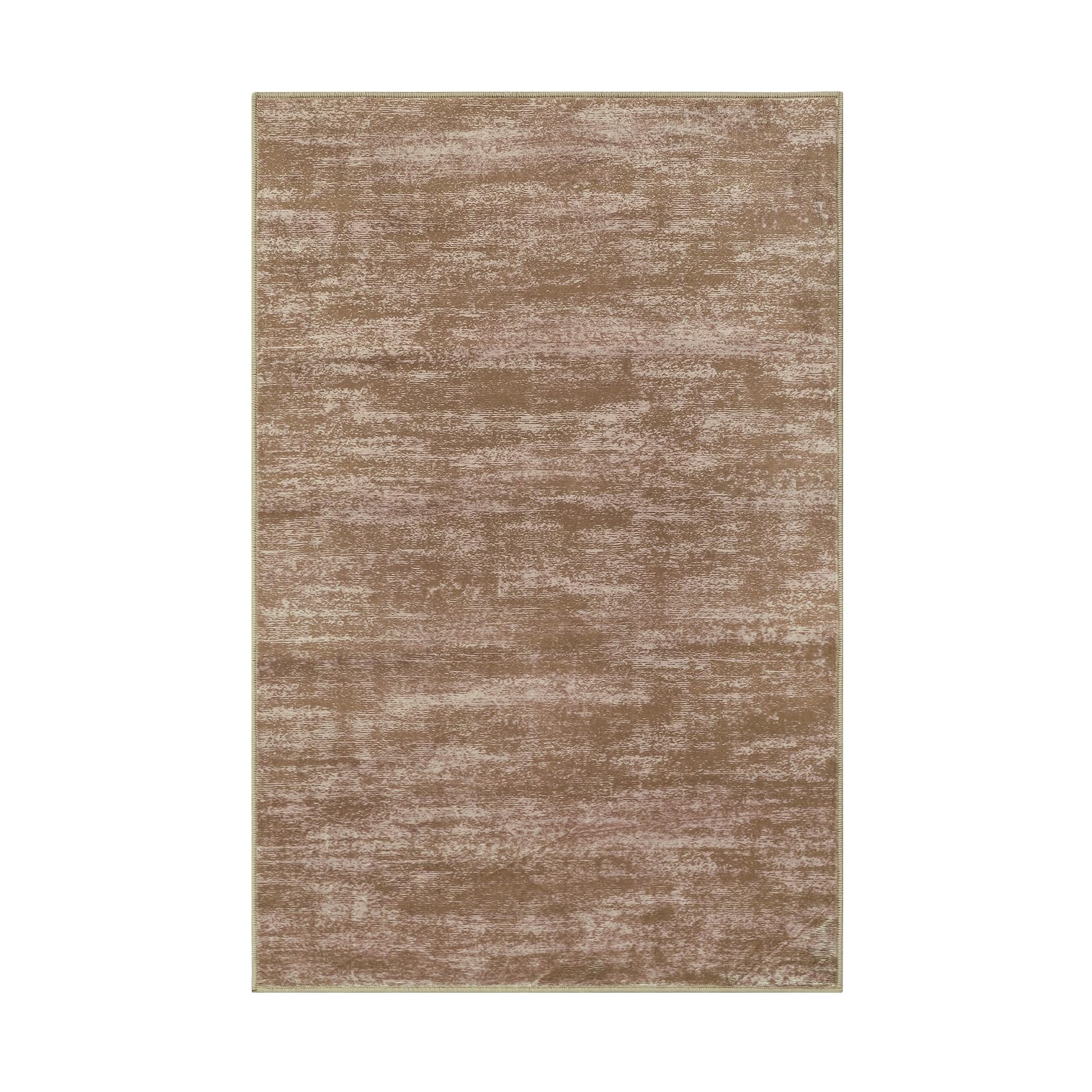 GARVEE 2x4 Small Contemporary Area Rug - Modern Solid Indoor Throw Carpet - Machine Washable Non-Slip Low Pile - Perfect for Living Room, Bedroom & Laundry - 2' x 4' Taupe - Cozy Home Decor & Space Defining Accent