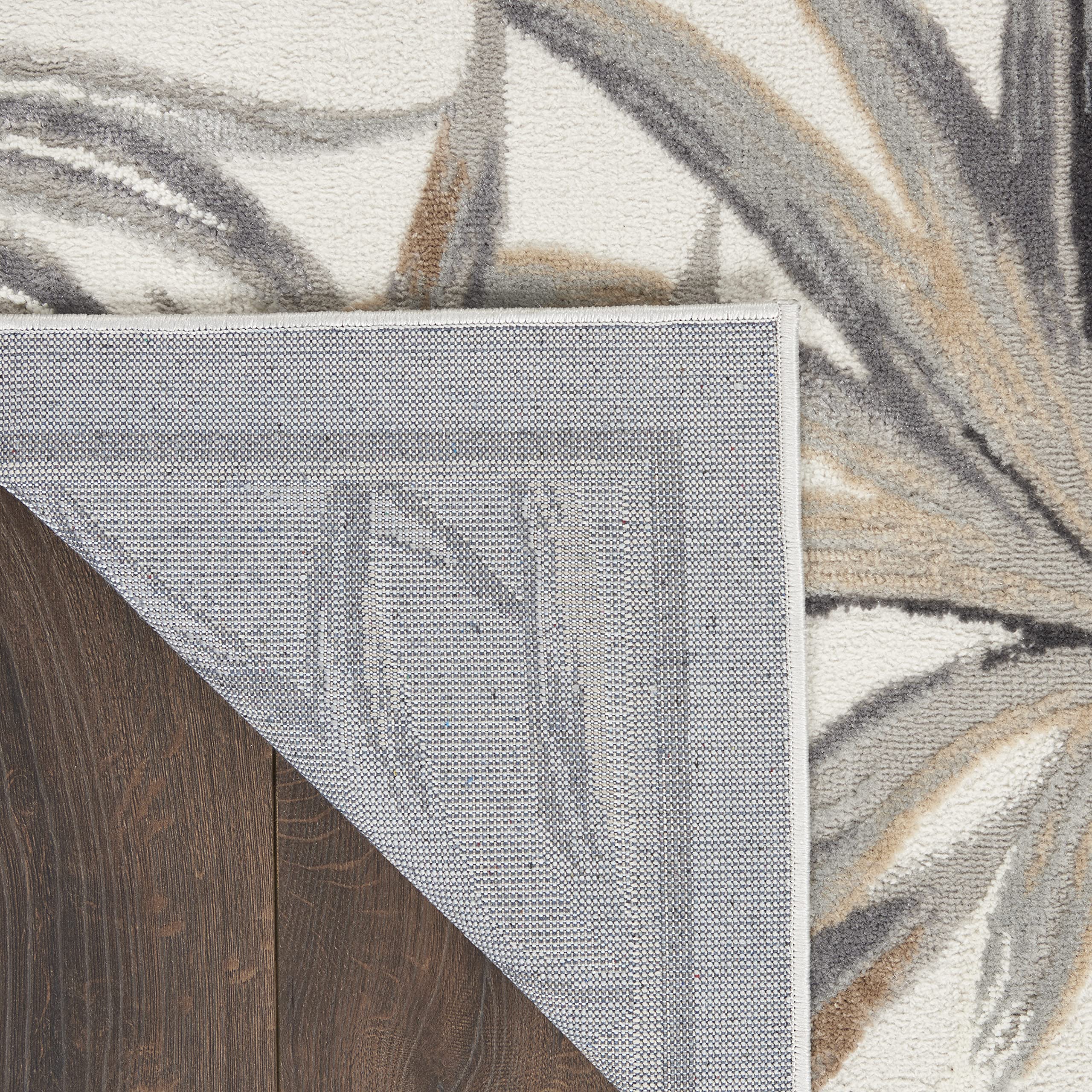 Nourison Pompeii Tropical Ivory/Grey 7'10