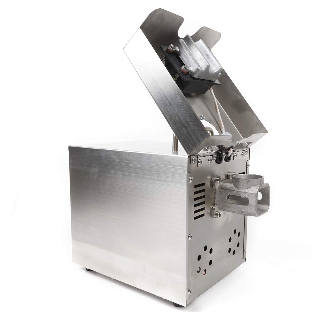 610W Commercial Stainless Steel Automatic Oil Press Machine - Nut, Walnut, Almond, Sesame Oil Extractor for Home & Restaurant Use | Perfect for Healthy Cooking, Salad Dressings & DIY Beauty Products