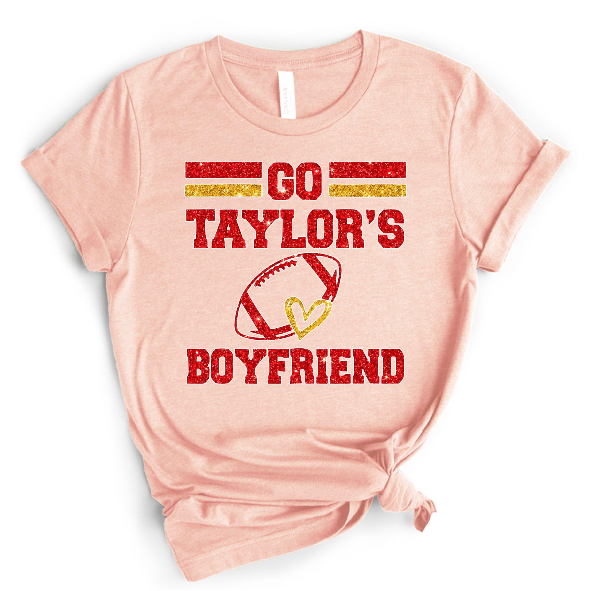 Funny Football T-Shirt for Men - Go Taylor's Boyfriend Shirt & Travis Kelce Fan Tee - Perfect Game Day Outfit for NFL Fans & Football Lovers - Great for Tailgating, Watch Parties & Sports Events