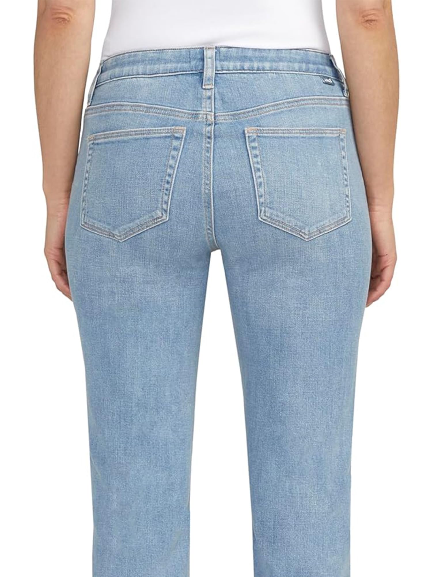 JAG Jeans Women's Ruby Mid Rise Straight Cropped Jeans - Comfortable Stretch Denim Pants for Casual Wear & Everyday Outfits | Perfect for Work, Weekend, and Date Nights