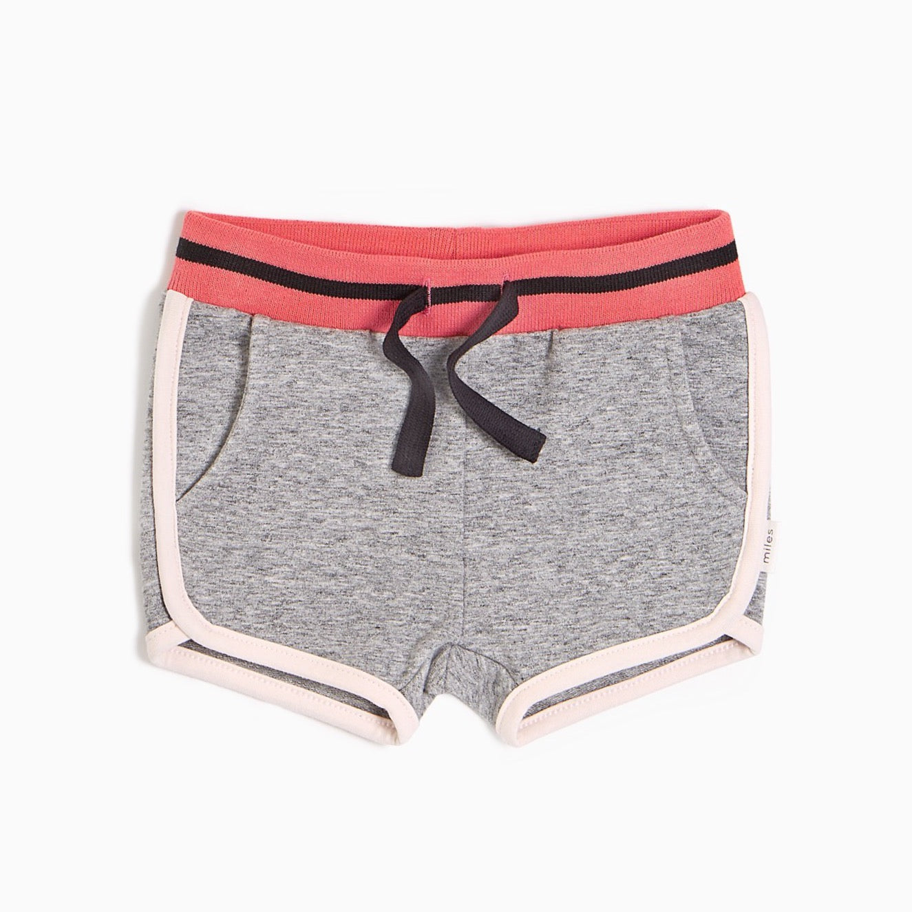 Coral & Grey Athletic Running Shorts for Men - Lightweight Comfortable Workout Shorts for Gym, Jogging, and Casual Wear