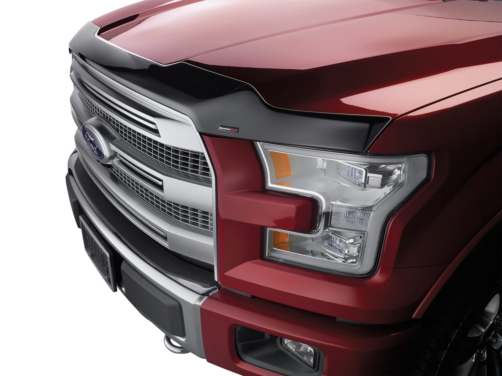WeatherTech Low-Profile Hood Protector Shield for Ford F-150 (2015-2023 Models) - Dark Smoke Tint - Durable UV Protection - Perfect for Off-Roading & Highway Driving