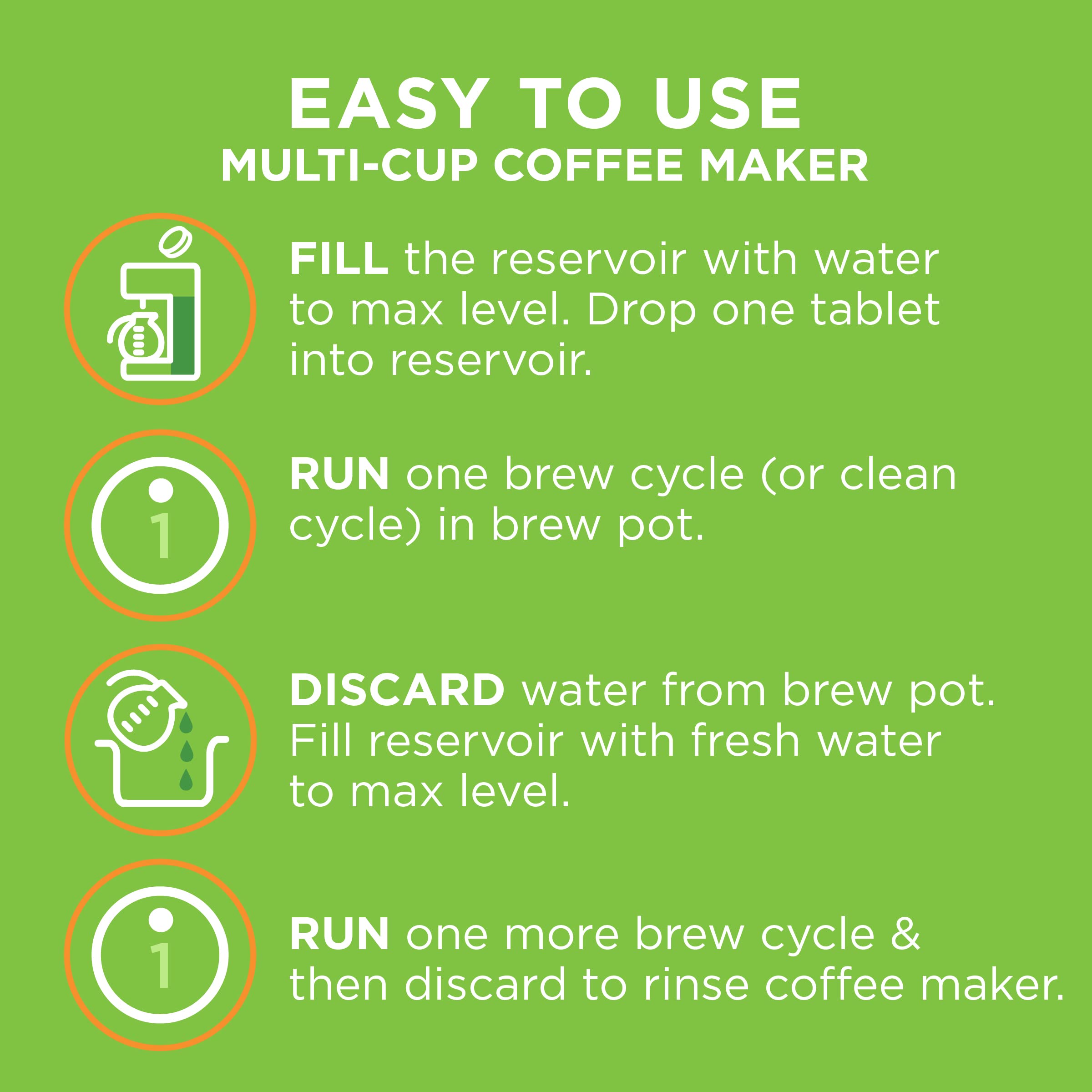 Affresh Coffee Maker Cleaner Tablets - Deep Cleaning for Multi-Cup & Single-Serve Coffee Machines (3 Count) - Perfect for Keurig, Nespresso & Drip Coffee Makers