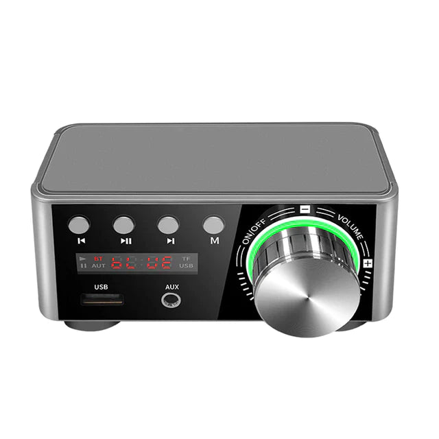 High Power Digital Audio Amplifier - Portable Bluetooth Stereo Receiver for Home Theater, Car, and Outdoor Parties | Perfect for DJs, Musicians, and Audiophiles