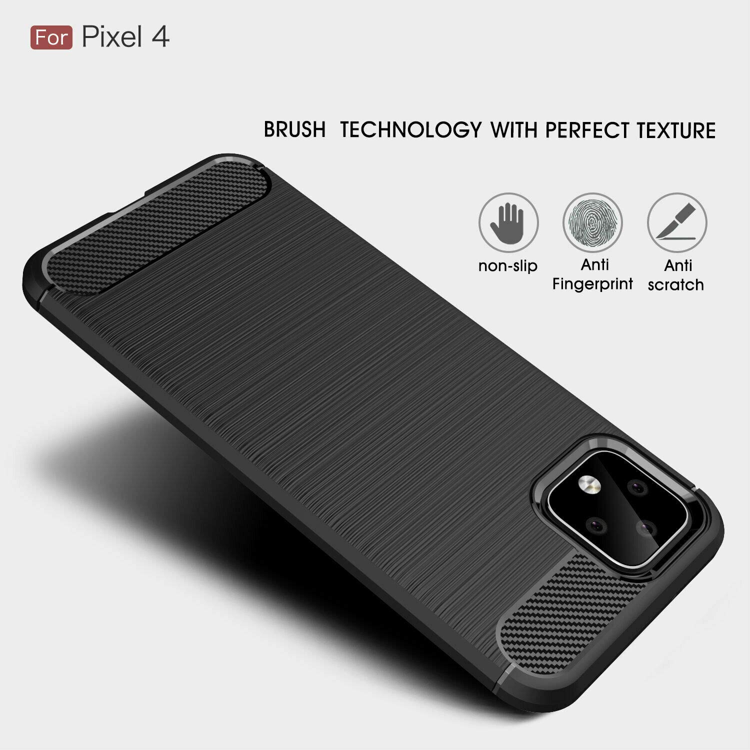 Shockproof Case for Google Pixel 4 - Heavy Duty Armor Cover for Outdoor & Travel