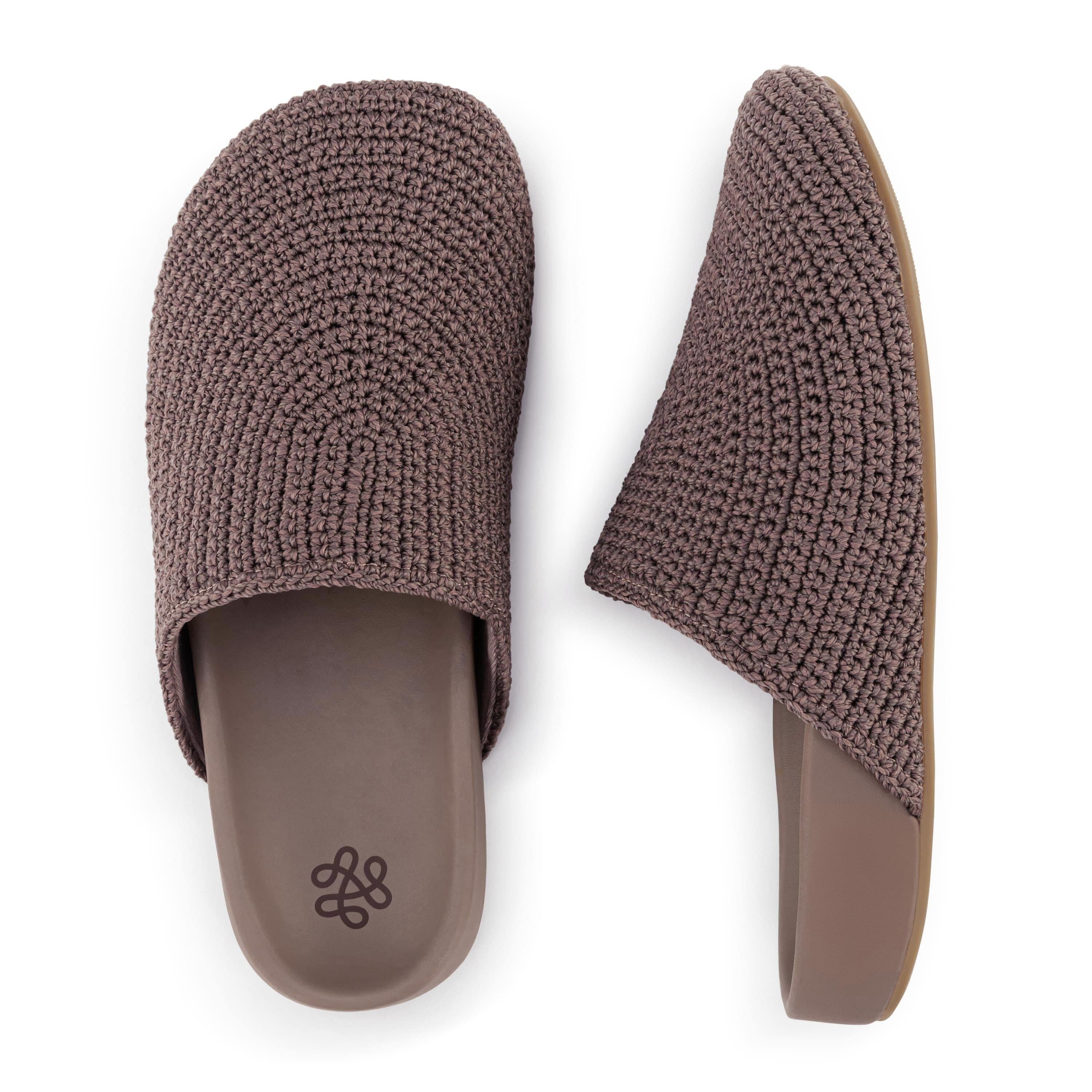Bolinas Hand Crochet Clog Shoes - Comfortable Mushroom Design Slip-Ons for Women | Perfect for Beach, Garden & Casual Wear