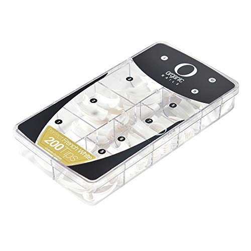 Organic Clear Nail Tips with Free Confetti - Perfect for Manicures, Nail Art & DIY Nail Extensions | Cruelty-Free & Non-Toxic