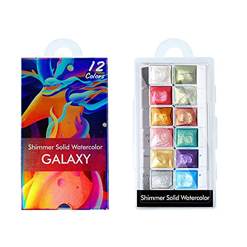 Pearlescent Nail Pigment Powder - Watercolor & Solid Nail Art Paint for Abstract Magic Nail Designs | DIY Manicure, Nail Salon, Professional Nail Artists