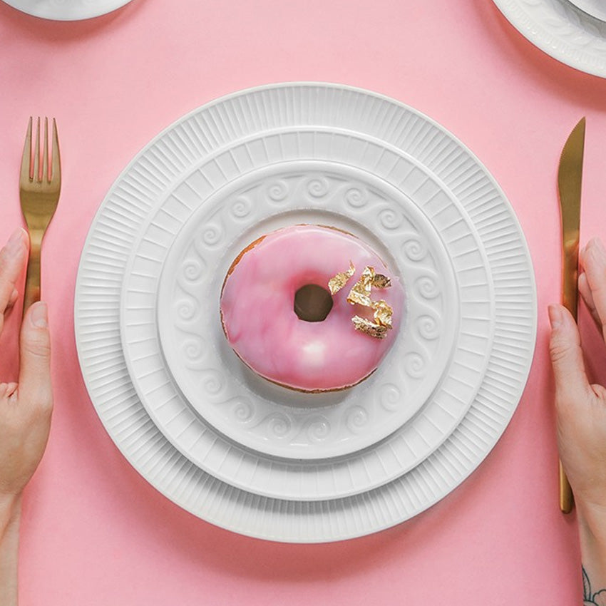 Bernardaud Louvre Plate - Fine French Porcelain Dinner Plate for Elegant Dining & Home Decor - Perfect for Restaurants, Weddings & Special Occasions