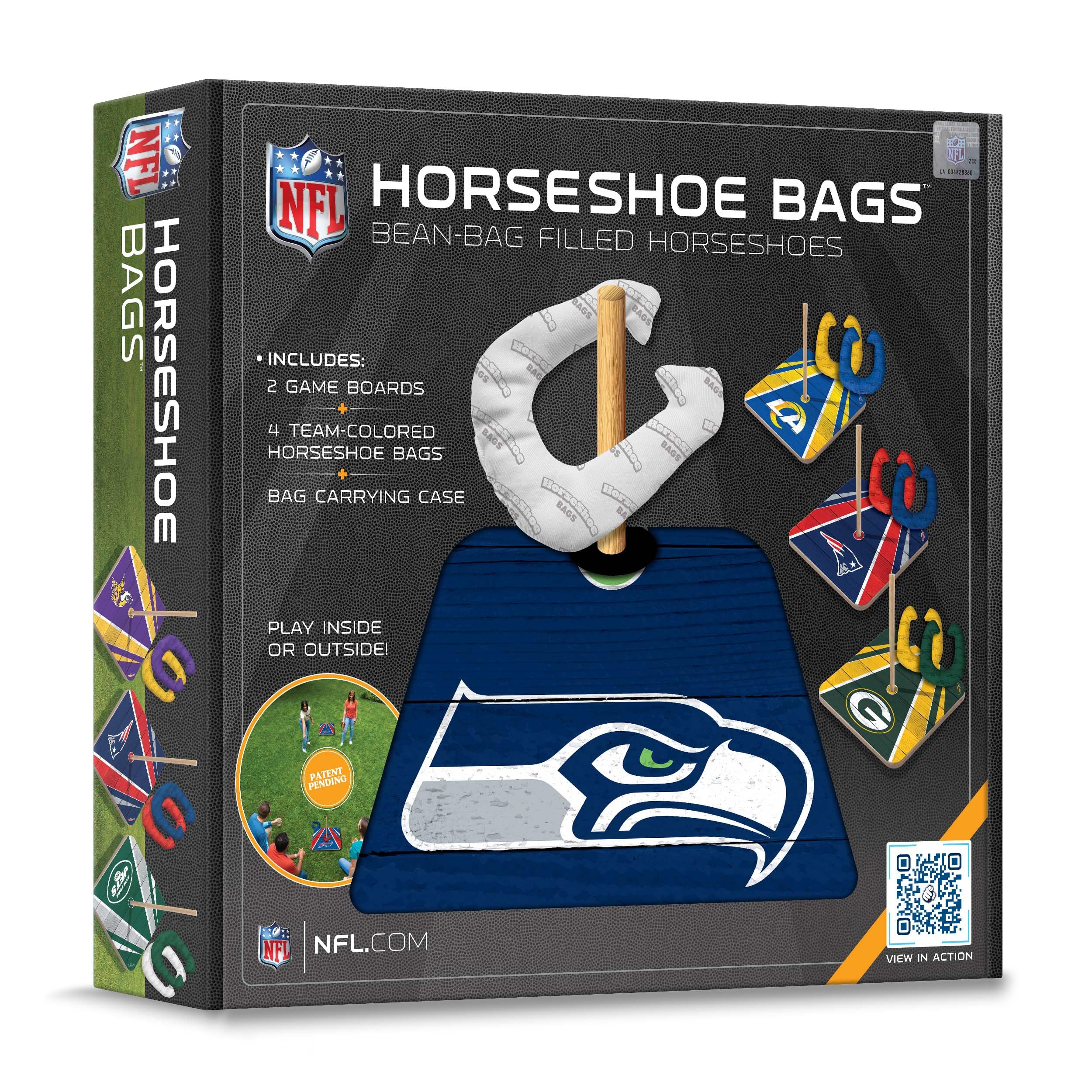 YouTheFan NFL Seattle Seahawks Horseshoe Bags - Officially Licensed Football Team Tote & Grocery Bag - Perfect for Game Day, Shopping & Beach Outings