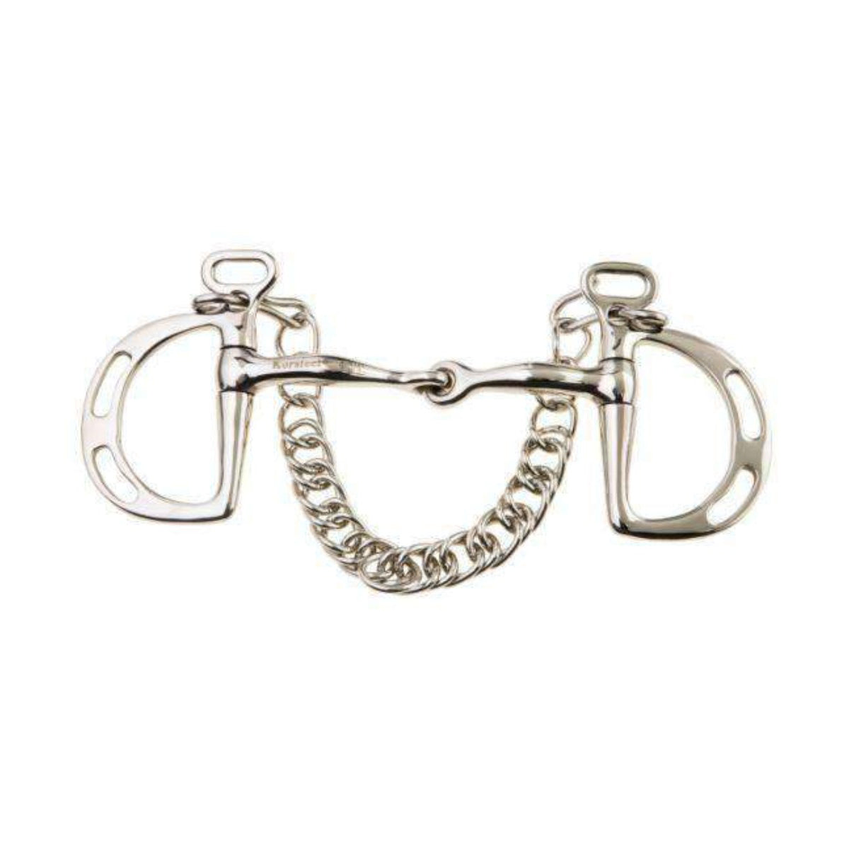 JP Korsteel Stainless Steel Jointed Slotted Ring Kimblewick Bit - English Horse Riding Bit for Dressage & Jumping - Perfect for Training & Show Horses