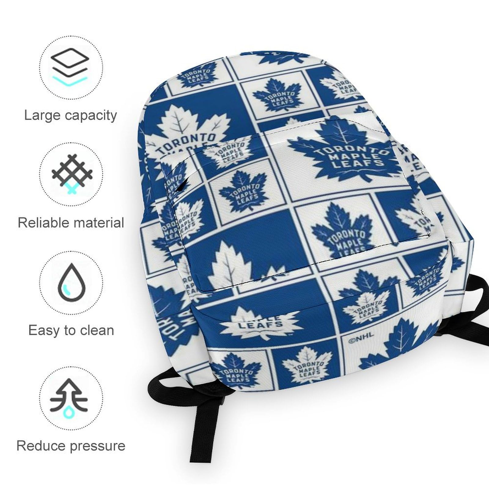 Toronto Travel Backpack - Lightweight Multifunctional Daypack for Hiking, Commuting & College | Water-Resistant Casual Bookbag with USB Charging Port