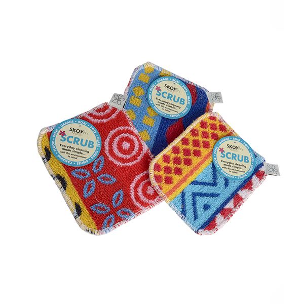 Eco-Friendly Skoy Scrub - 100% Recycled Natural Fiber Dish Sponge & Kitchen Scourer | Biodegradable, Reusable & Chemical-Free Cleaning Pads for Dishes, Pots, Pans & Countertops