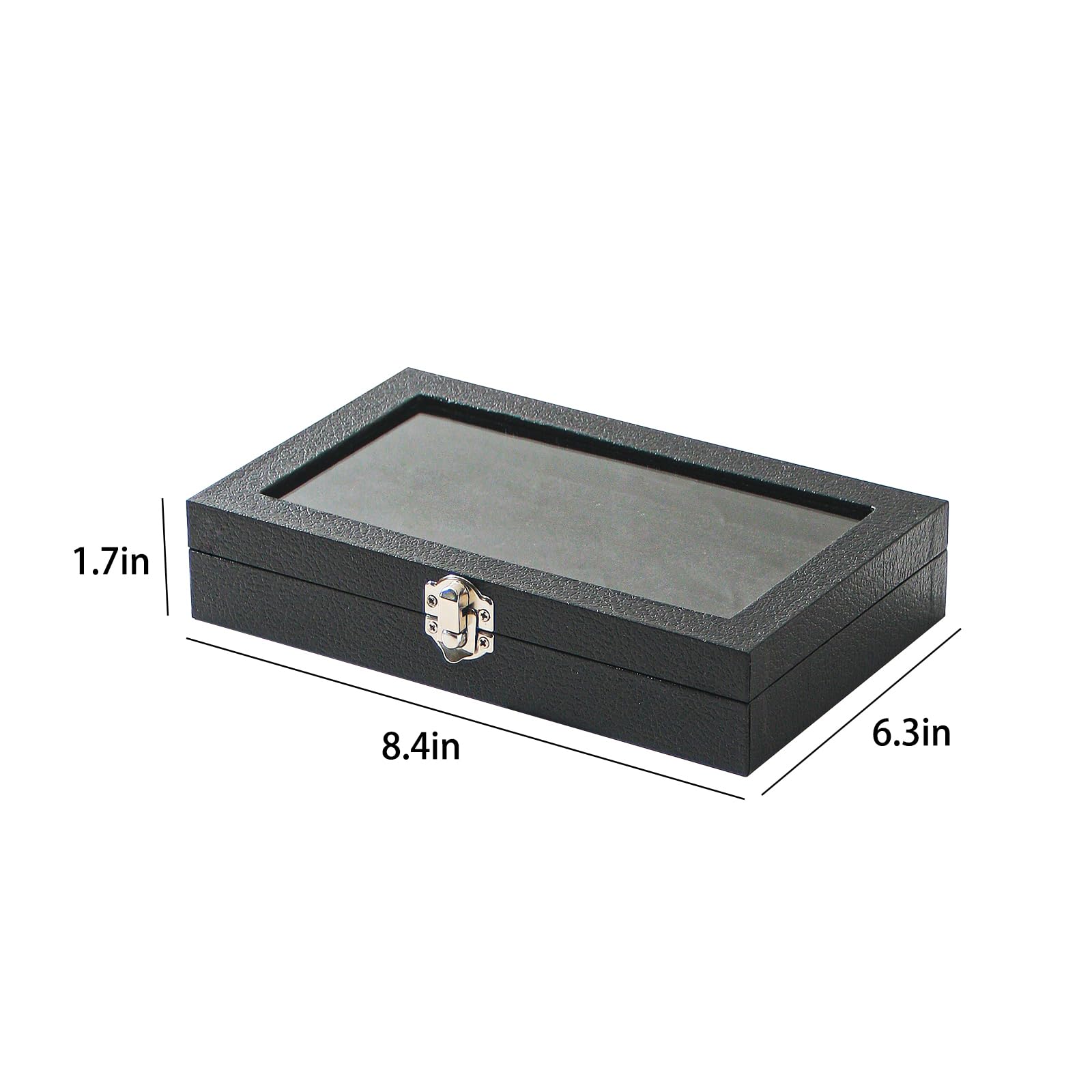**Elegant Black Ring Organizer Box with 30 Slots - Jewelry & Cufflinks Storage Case for Travel - Perfect Gift for Women & Girls - Ideal for Home, Office & Travel Accessories**