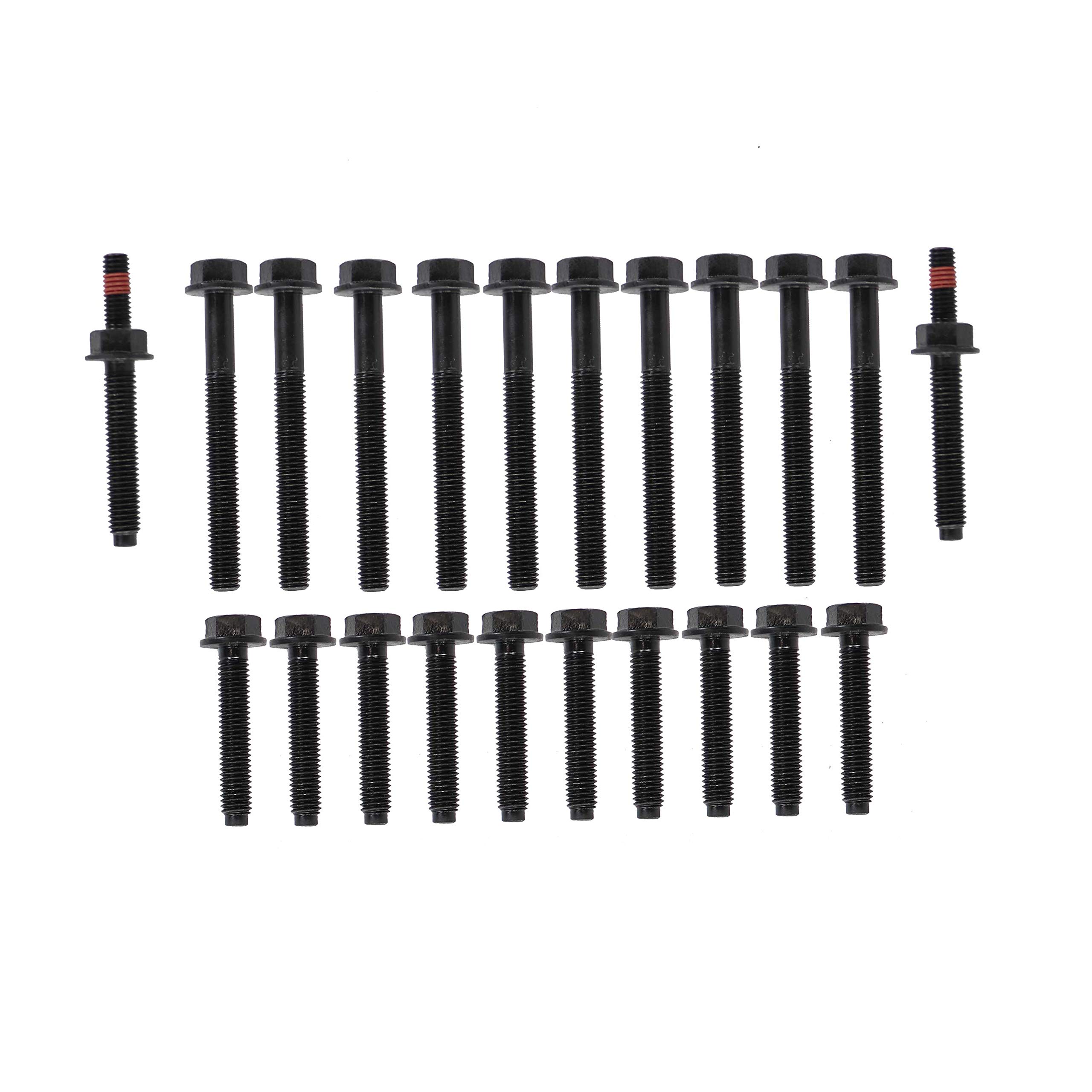 DNJ HGB4113 Cylinder Head Gasket Set with Head Bolt Kit - Compatible with 1992-1996 Ford Bronco, E-150 Econoline, E-150 Econoline Club Wagon 5.0L V8 302cid Engine - Perfect for Engine Rebuilds & Repairs