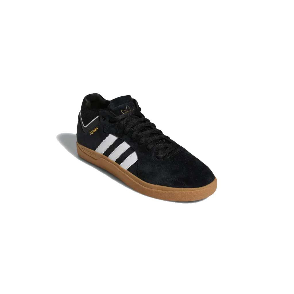 Adidas Tyshawn Sneakers - Core Black/Cloud White/Gold Metallic - Men's Running Shoes for Gym, Workout & Casual Wear