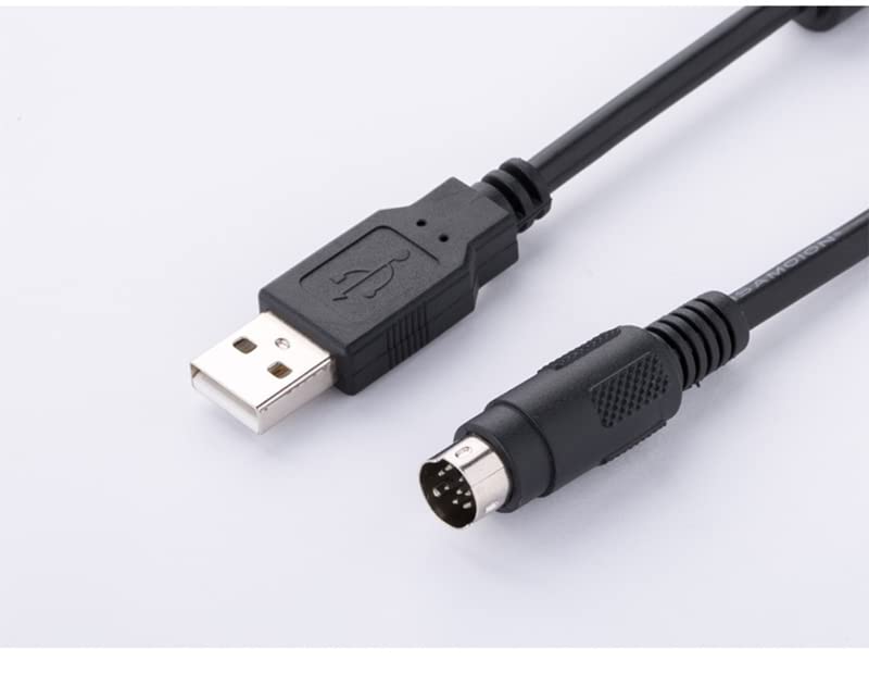 WeBert PLC Programming Cable USB-XC for XC1 XC2 XC3 XD - FTDI Chip USB Communication Data Download Cable (Black) - Industrial Automation, Equipment Programming, PLC Maintenance
