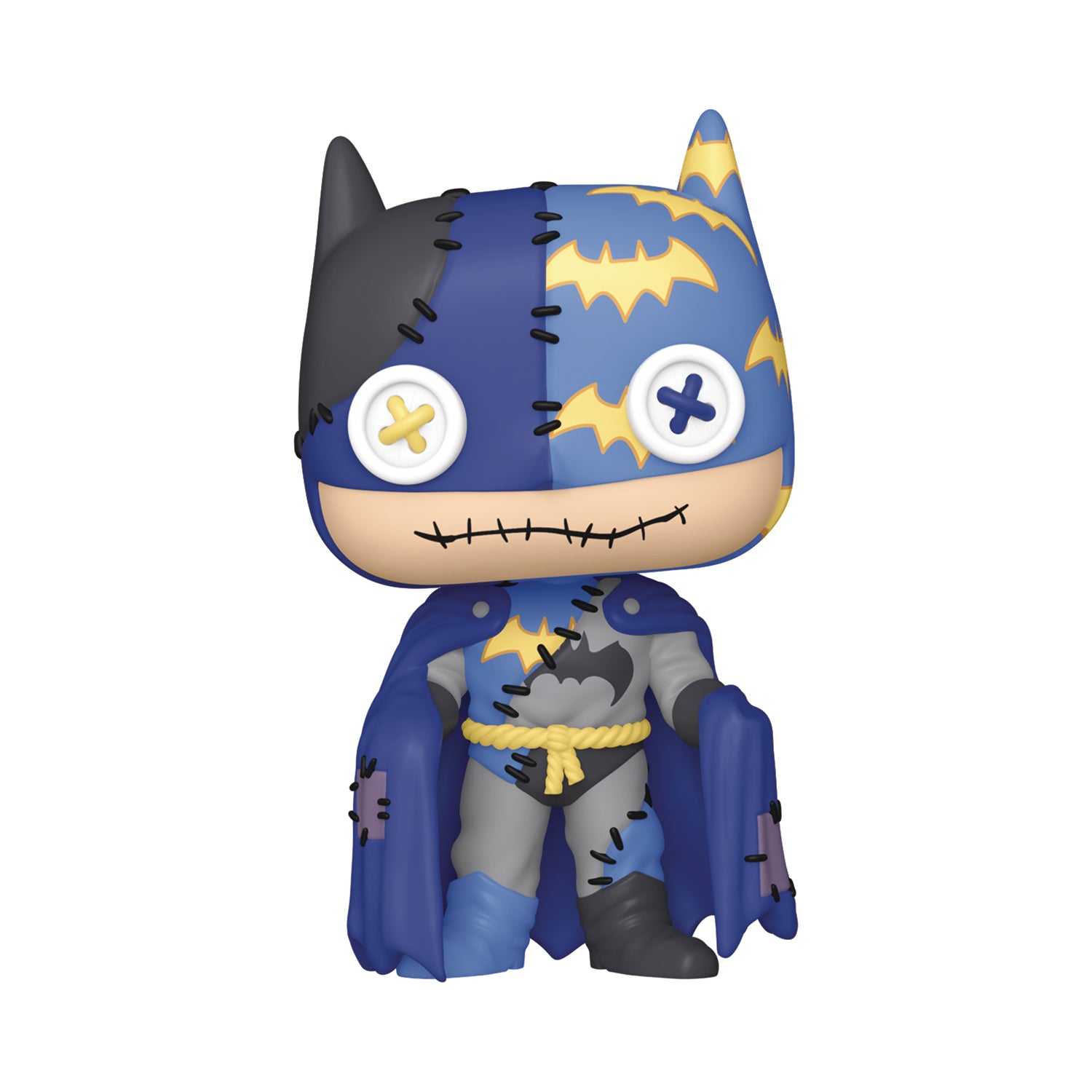 DC Batman: Patchwork Batman Action Figure - Collectible Superhero Toy for Fans & Gifts | Perfect for Display, Cosplay & Role-Playing