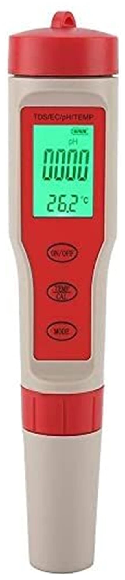 YIWANGO 4-in-1 Digital Water Tester - Portable TDS, PH, EC & Temperature Meter for Drinking Water, Aquariums, Pools & Hydroponics | Water Quality Testing Pen for Home, Lab & Outdoor Use
