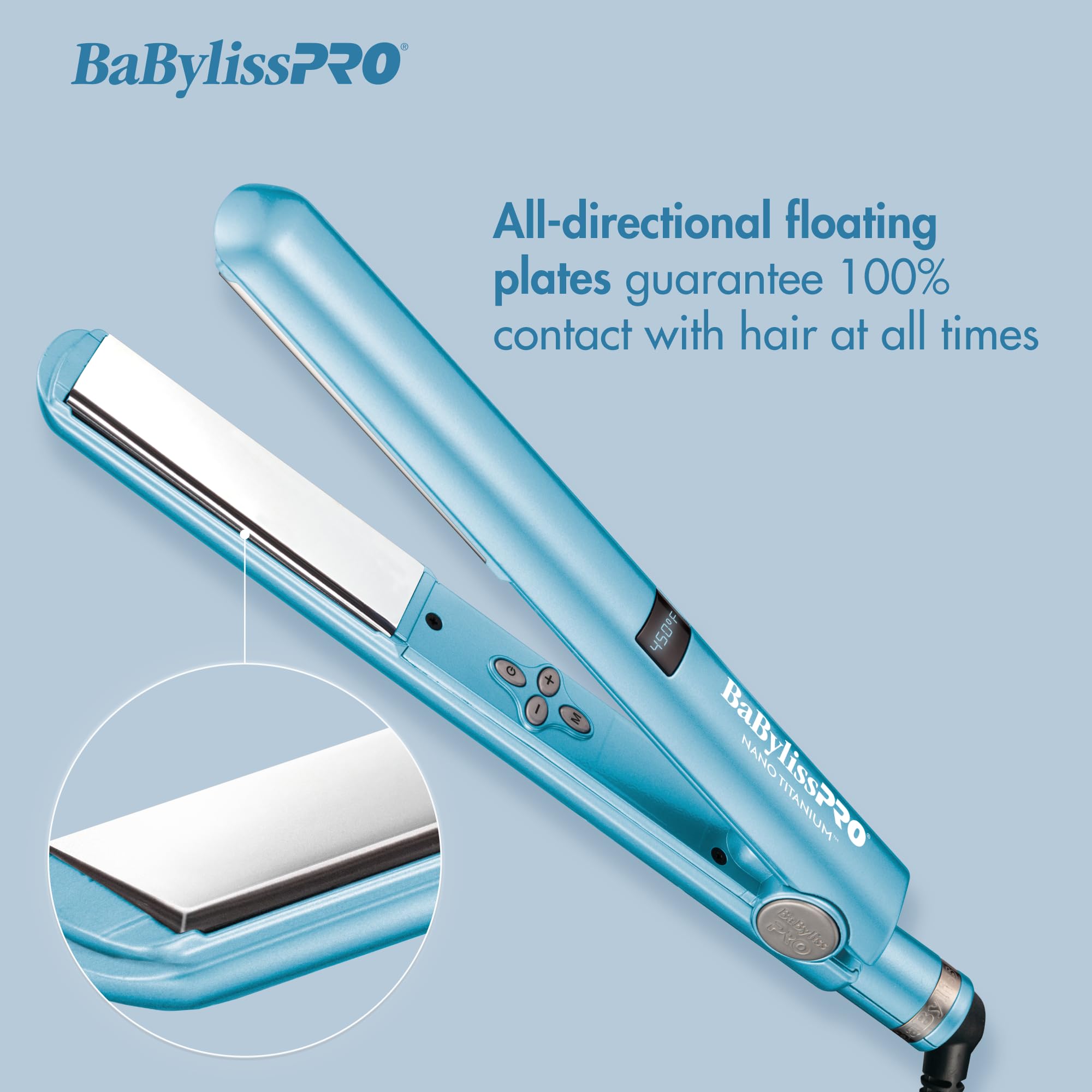 BaBylissPRO Nano Titanium Flat Iron 1