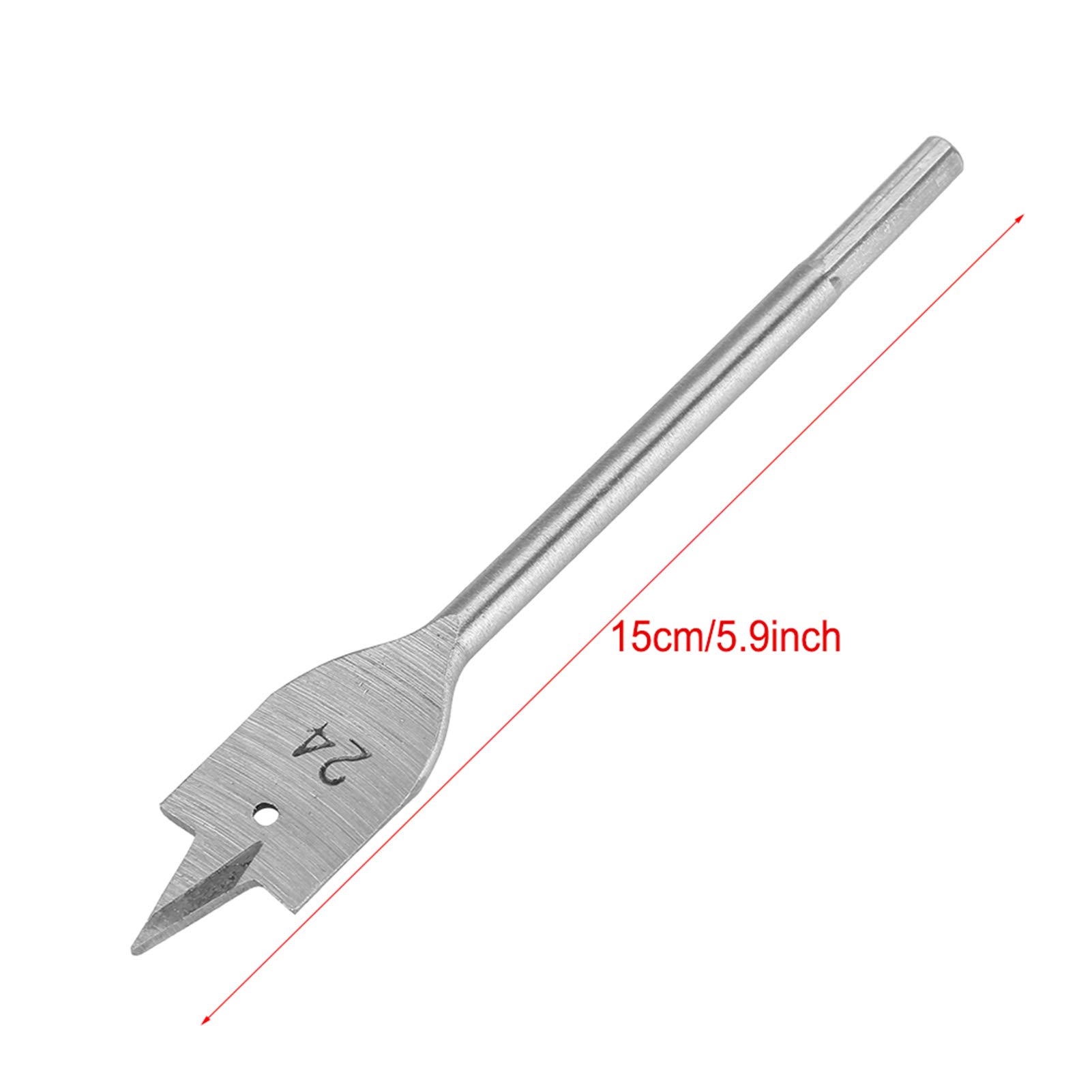 15pcs Carbon Steel Hex Shank Spade Flat Wood Drill Bit Set (6-25mm) - High Performance Woodworking Hole Saw for Power Tools | Perfect for DIY Projects, Furniture Making & Carpentry Work