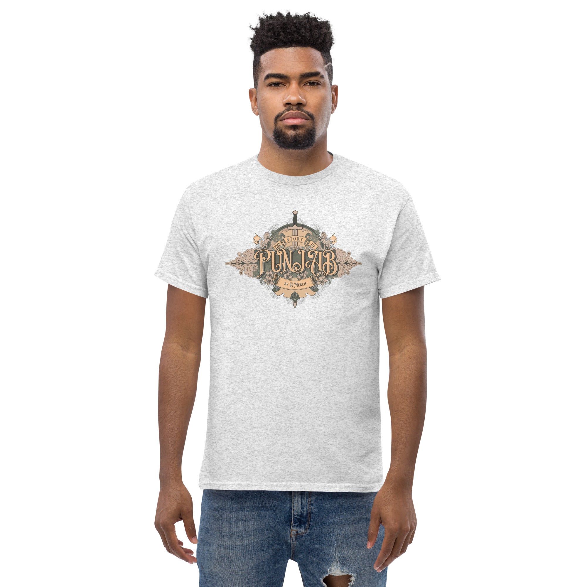Story of Punjab Men's Classic Cotton T-Shirt | Comfortable Casual Wear for Everyday Outfits | Perfect for Street Style, Weekend Outings & Travel