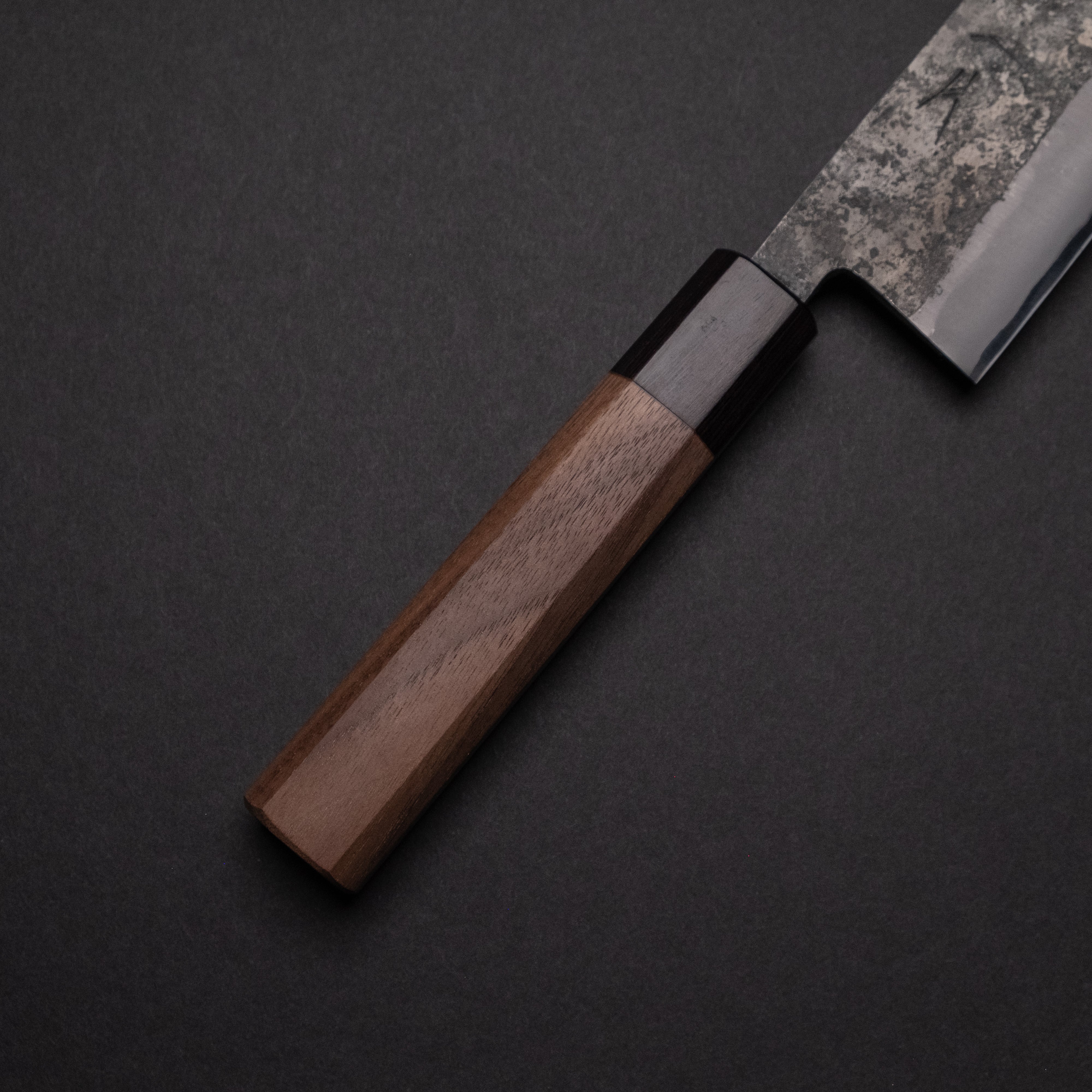Hitohira Harima Forged Blue Super Stainless Clad Bunka Knife 180mm with Walnut Handle - Japanese Kitchen Knife for Slicing, Dicing & Precision Cutting