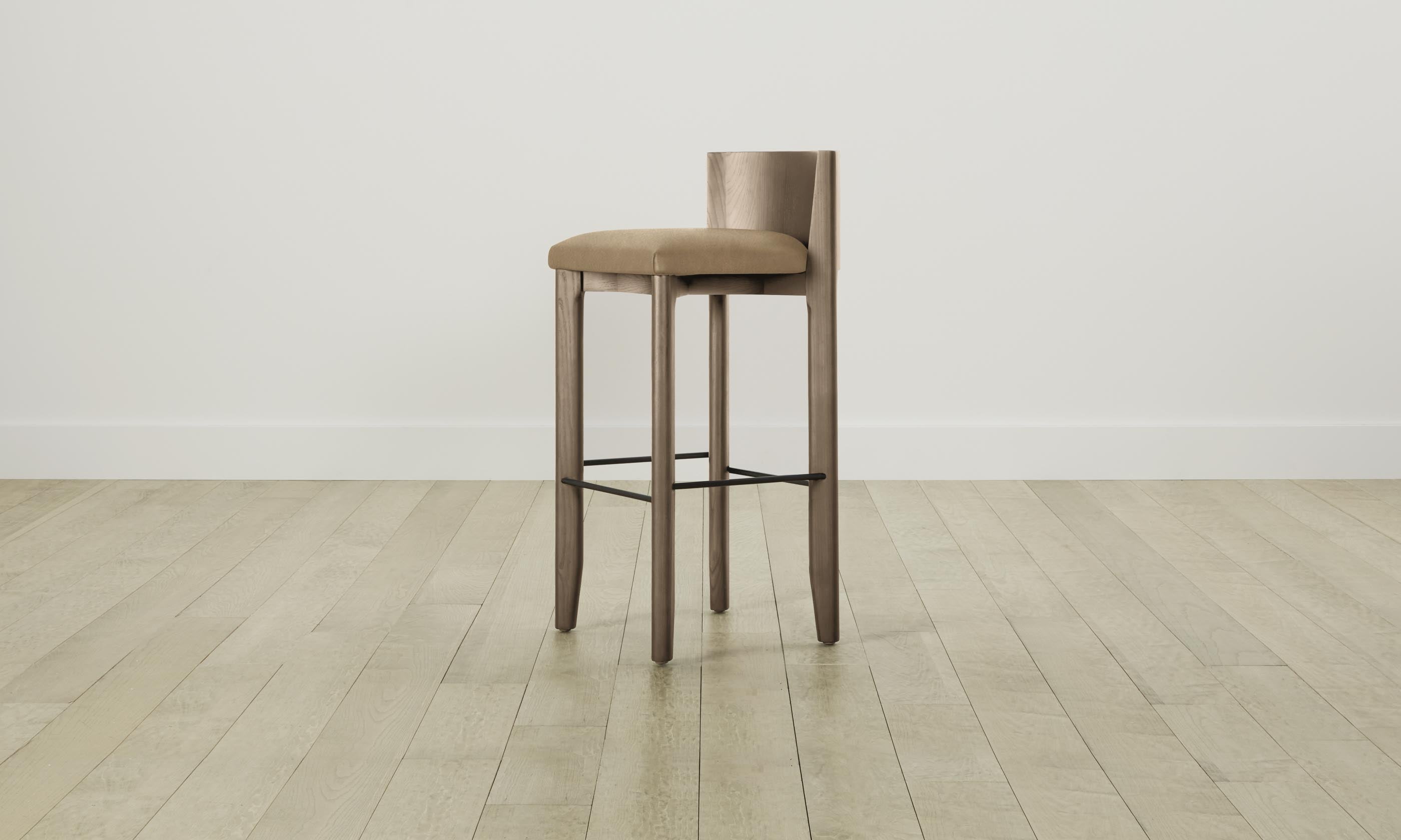 Premium Tuscan Leather Bar & Counter Stool - The Delancey - Modern Kitchen & Dining Room Stool for Home, Bar, and Restaurant Use