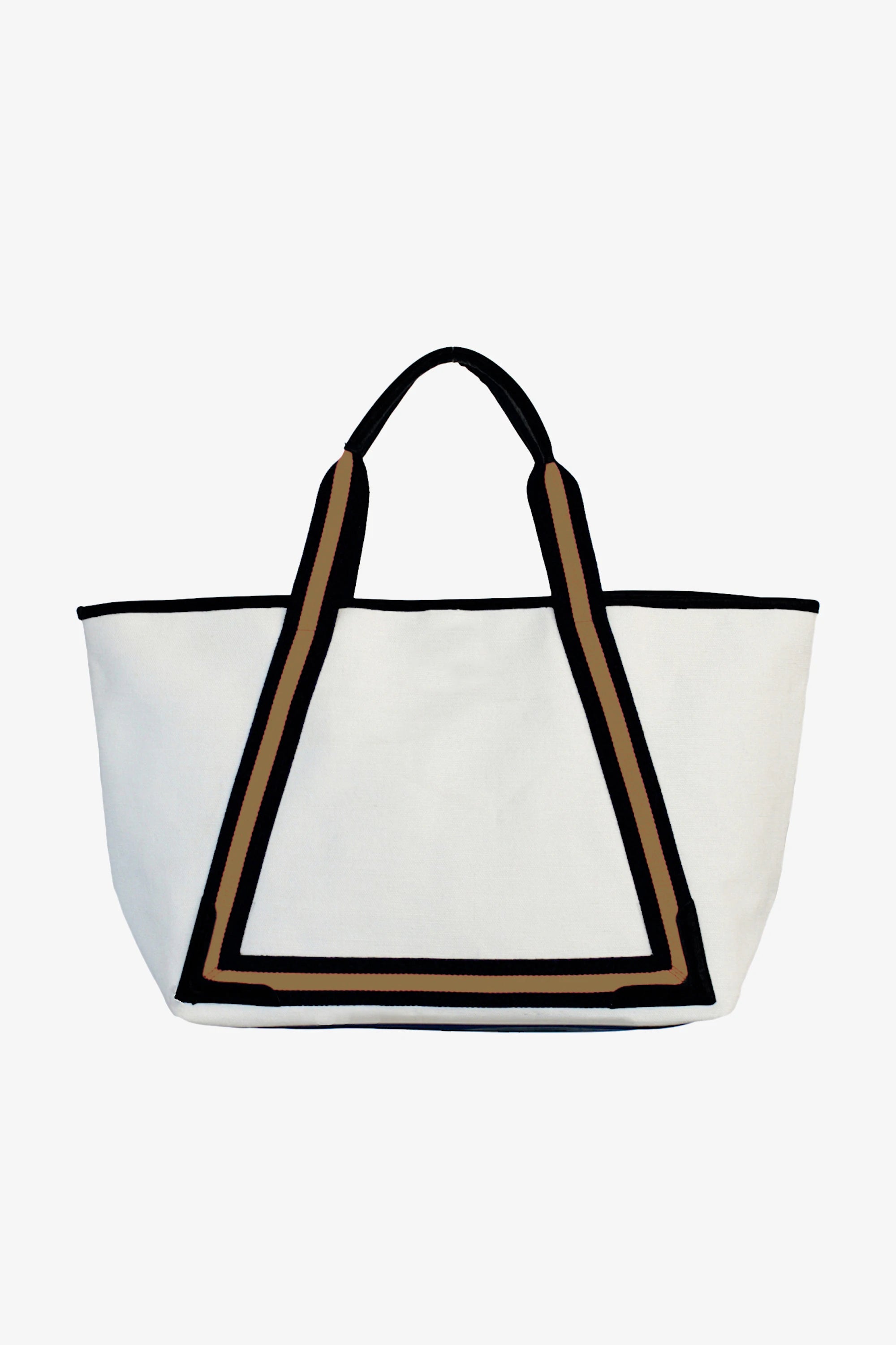 Stylish Black and Gold Beach Tote Bag - Large Waterproof Summer Beach Bag for Women | Perfect for Pool, Vacation, Travel & Shopping