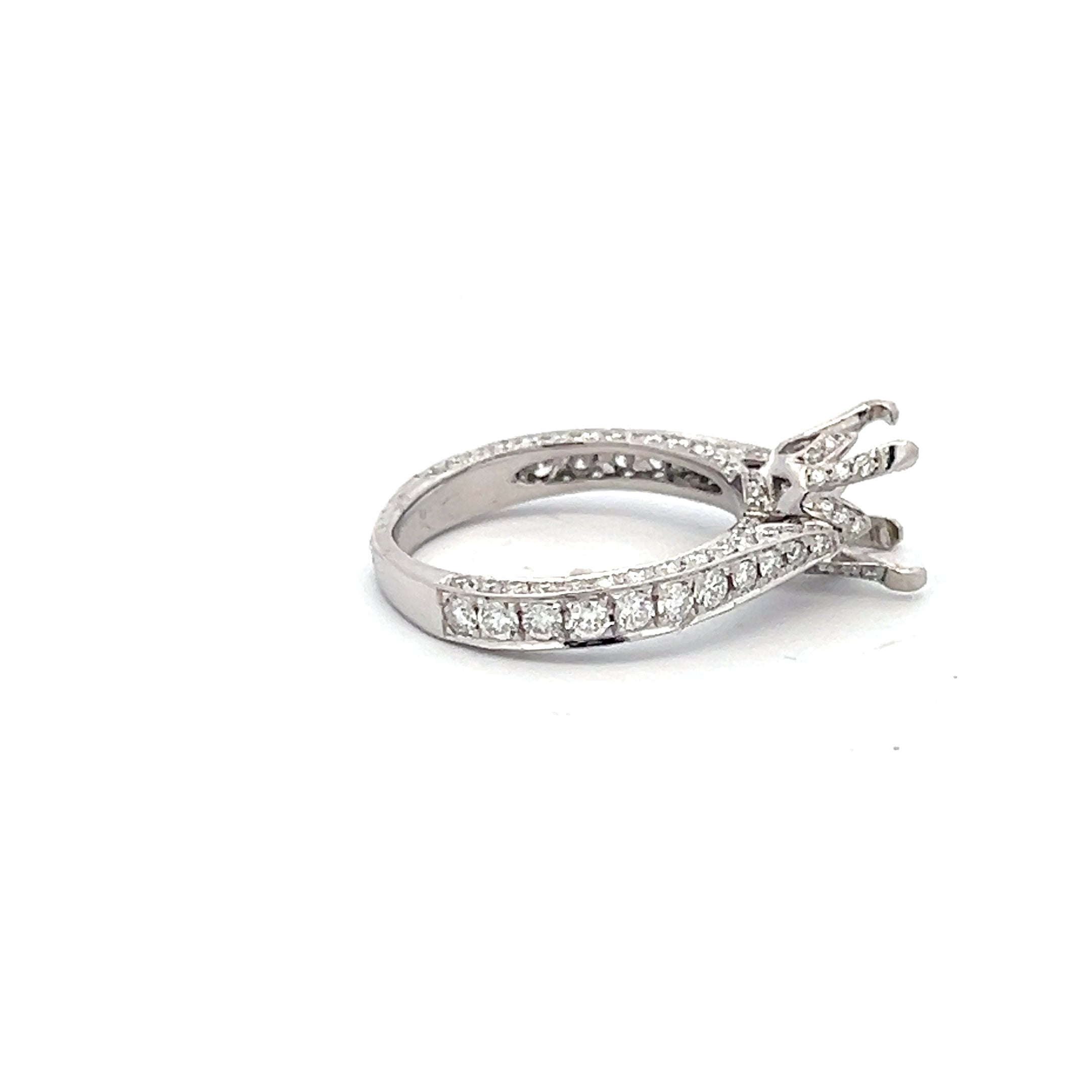 0.80 Carat Round Brilliant Cut H SI1 Diamond Engagement Ring in 14K White Gold - Perfect for Proposals, Weddings & Anniversary Gifts