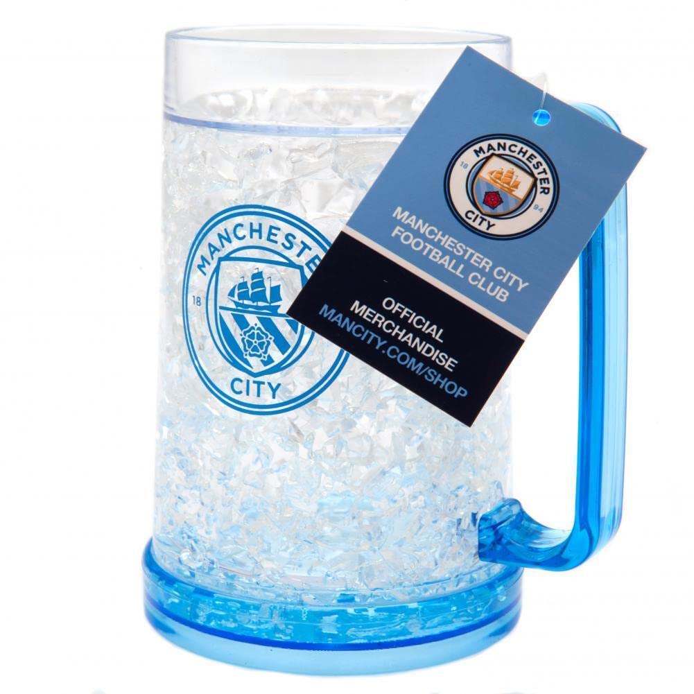 Manchester City FC Freezer Tankard 2019 - Insulated Beer Mug for Chilled Drinks - Perfect for Football Games, BBQs & Home Bars