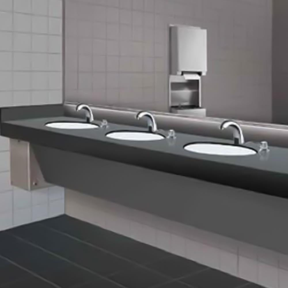 Bobrick B830 SureFlo Soap Dispenser System - Wall Mounted Commercial Satin Stainless Steel for Restrooms, Hospitals & Public Washrooms