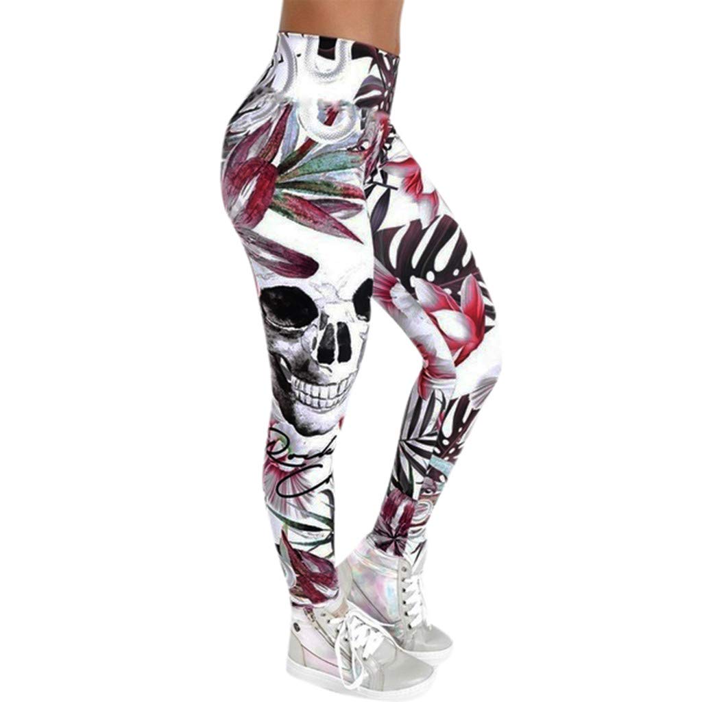 Niuwa Women's High Waist Yoga Leggings - Printed Sports Pants for Running, Gym & Workout - Fashionable Slim Fit Activewear for Women