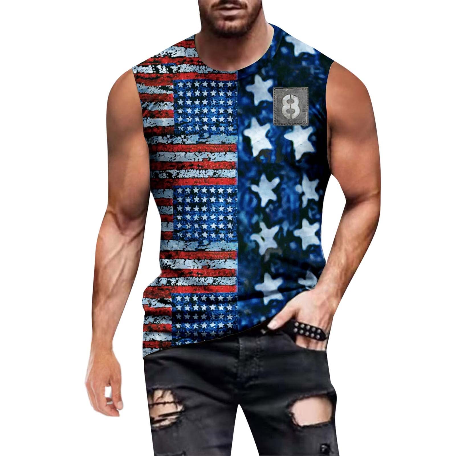 Men's Big Sleeveless Muscle Shirts - Quick Dry Workout Tank Tops for Athletic Wear & Gym Training - Large Size Fitness Apparel