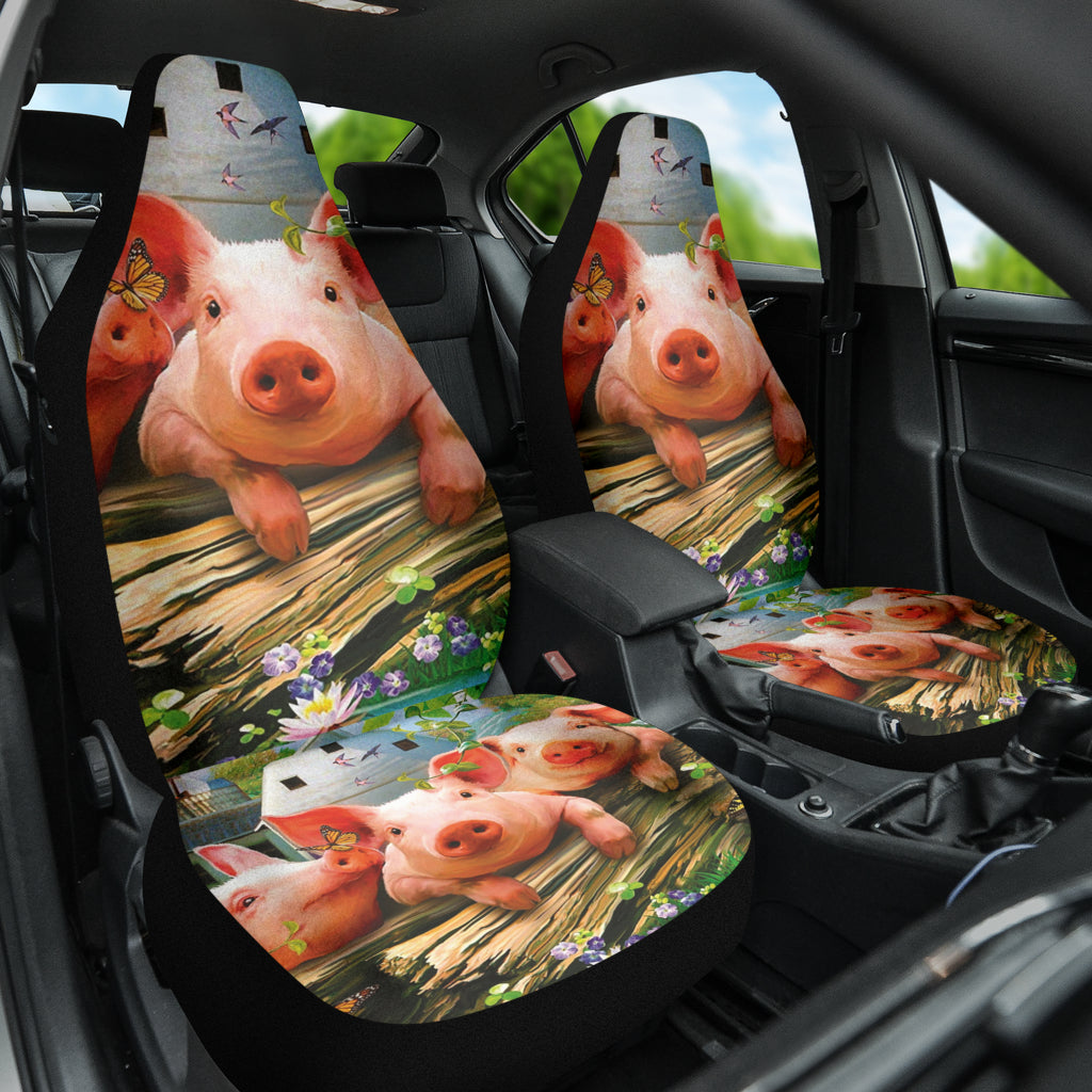 Premium Pig Car Seat Covers - Cute & Durable Auto Accessories for Pet Lovers | Perfect Gift for Women & Men | Ideal for Cars, Trucks & SUVs