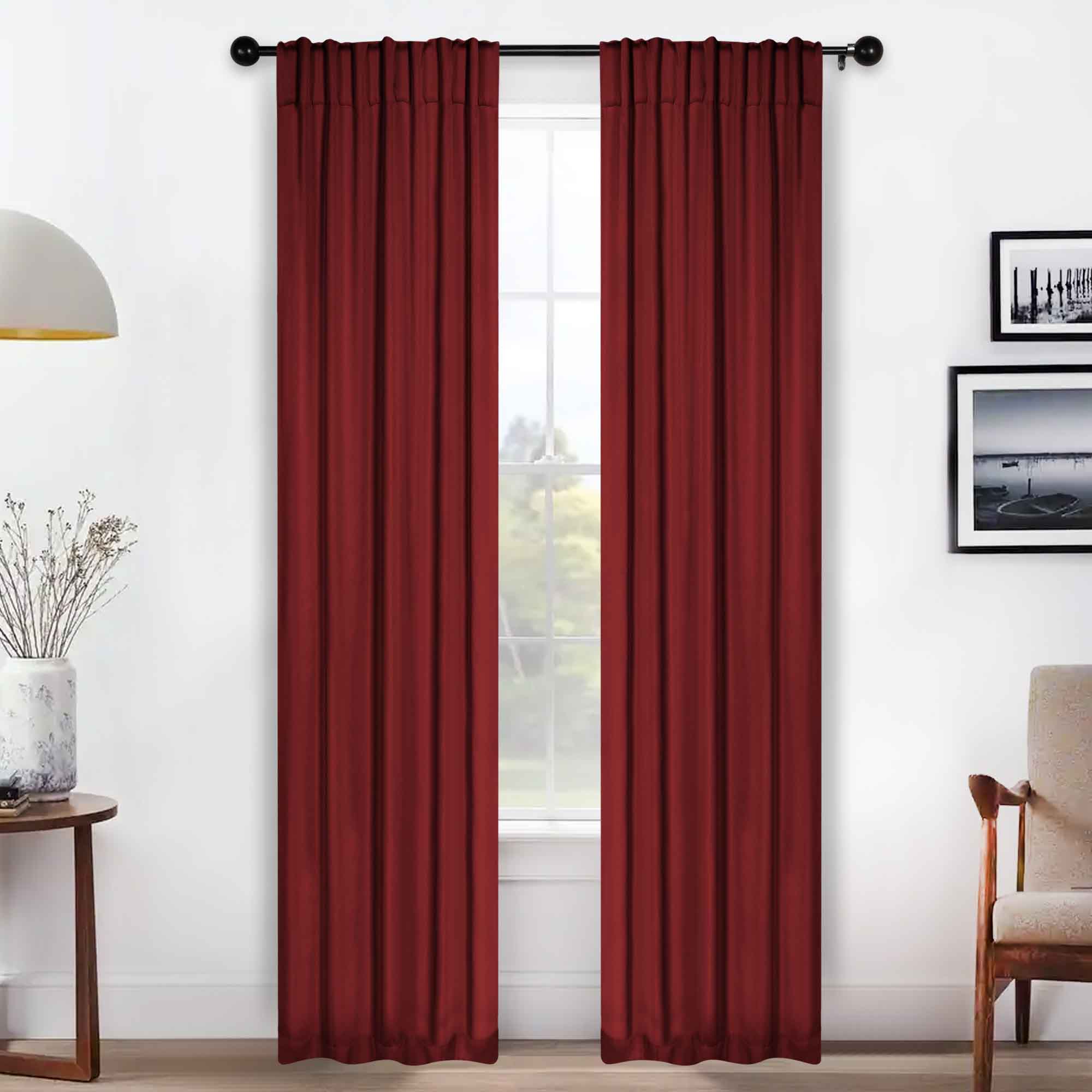 Blackout Curtains for Bedroom - Solid Room Darkening Thermal Insulated Drapes, Set of 2 Panels - Perfect for Nursery, Home Theater & Light Sleepers